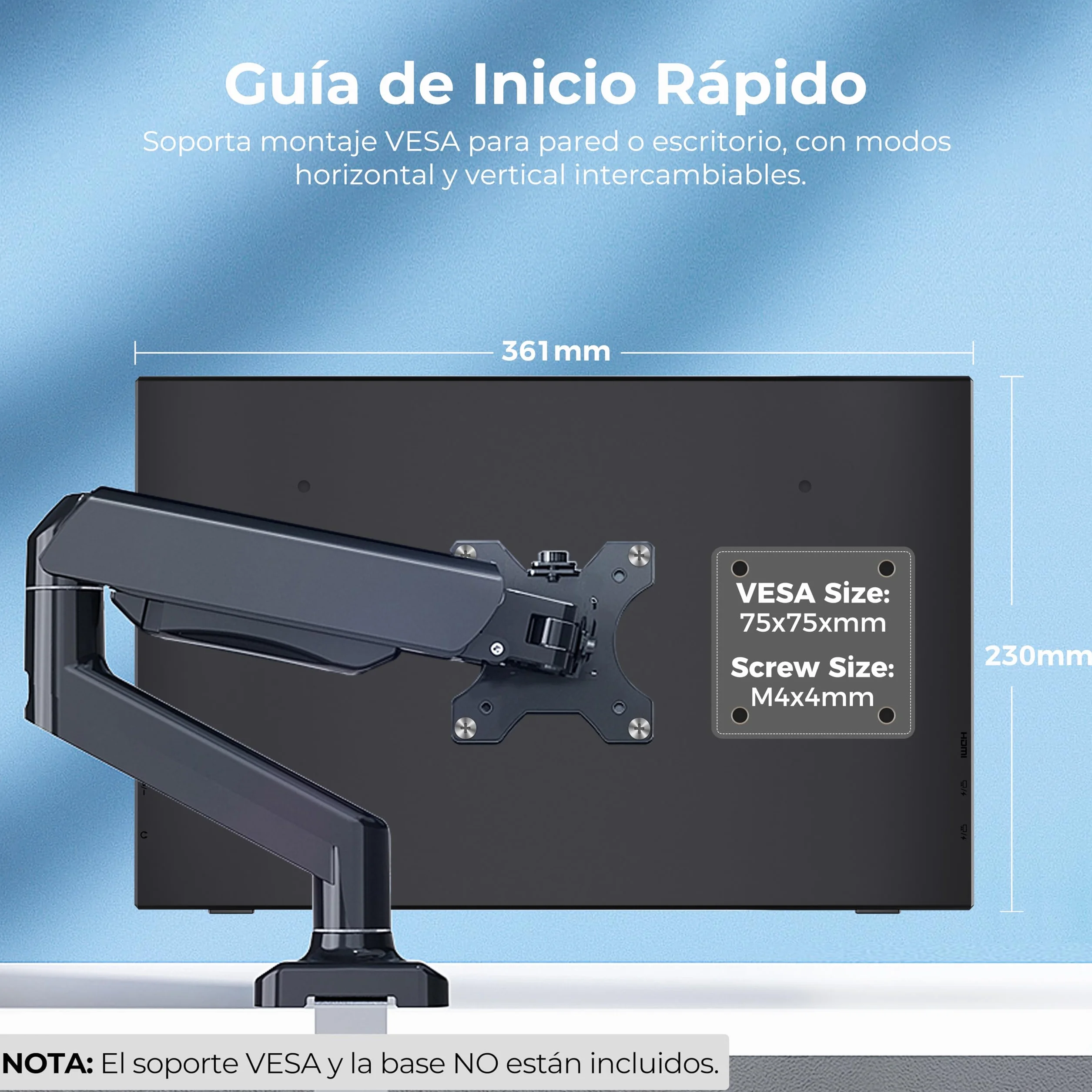 Monitor Portátil 15,6" Full HD IPS 1080P Mate, Ultra Ligero, HDMI/USB-C, VESA