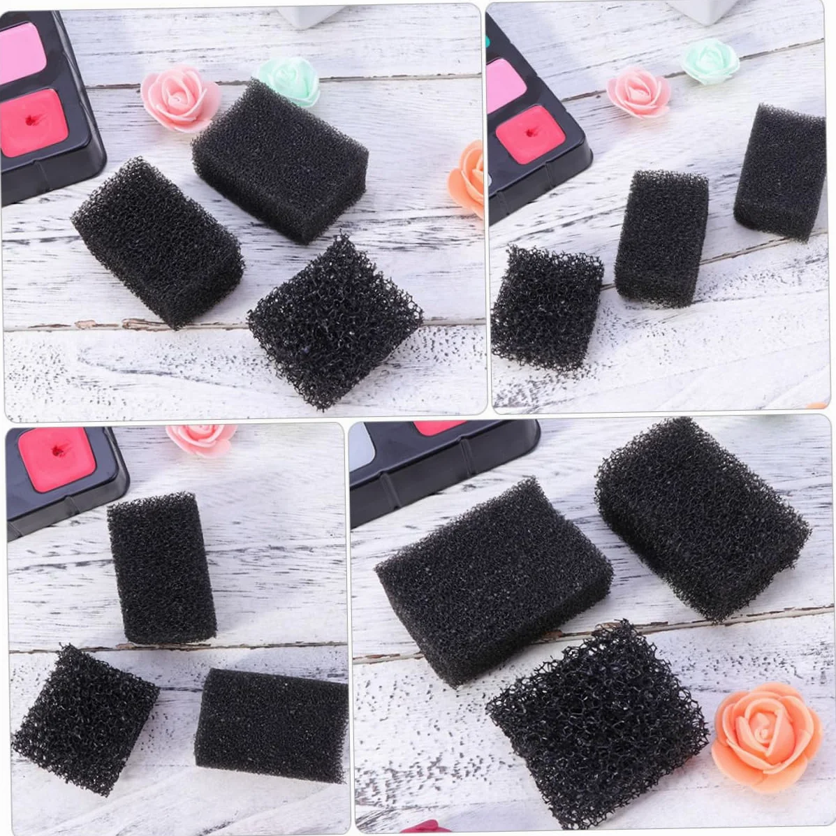 FRCOLOR 28 Piezas esponja de efectos especiales efectos de maquillaje esponja de maquillaje de sangre maquillaje halloween maquillaje para halloween esponja maquillaje esponja densa Black