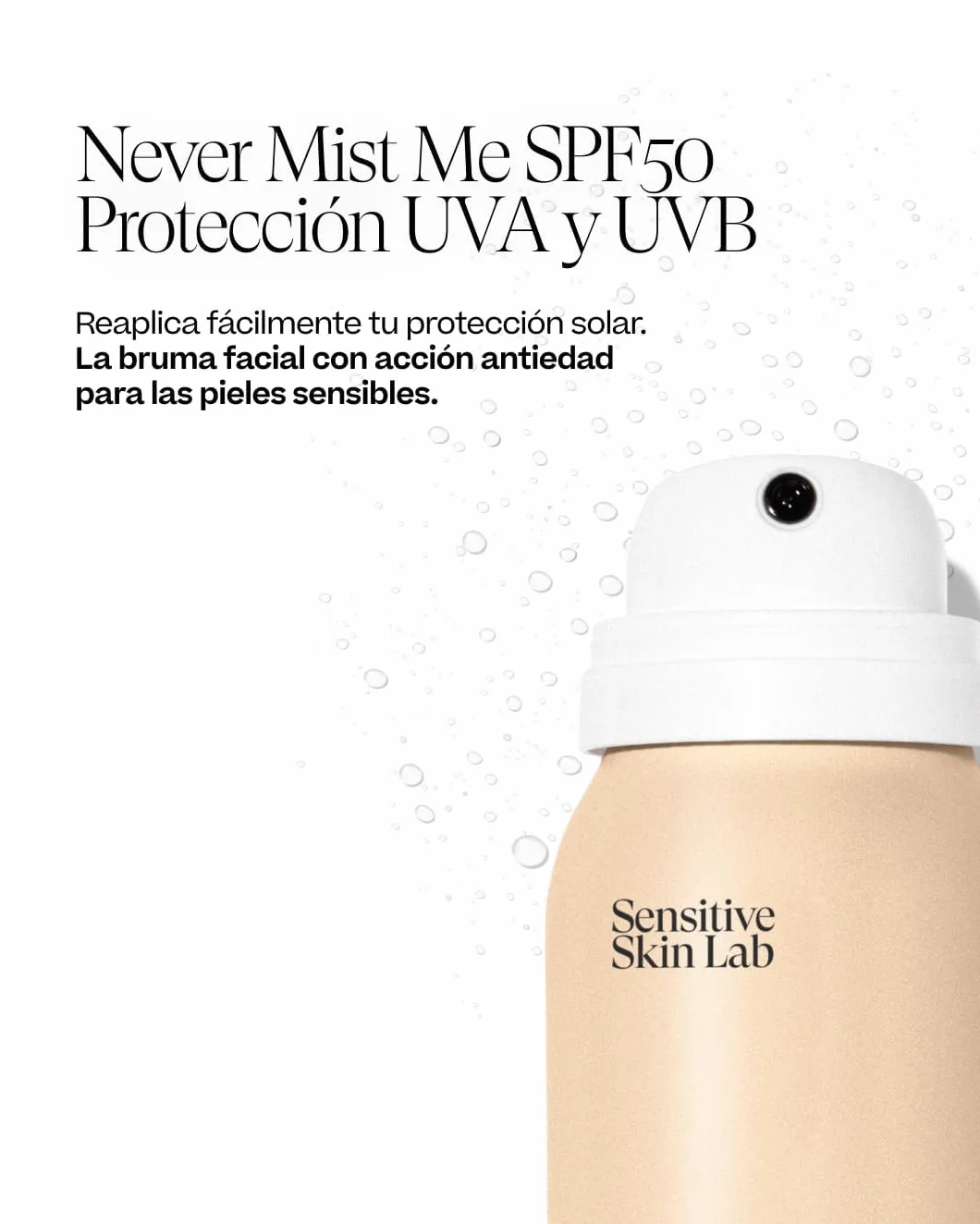 Sensilis Invisible Never Mist Me SPF50 Bruma de Alta Protección en Spray 100 ml