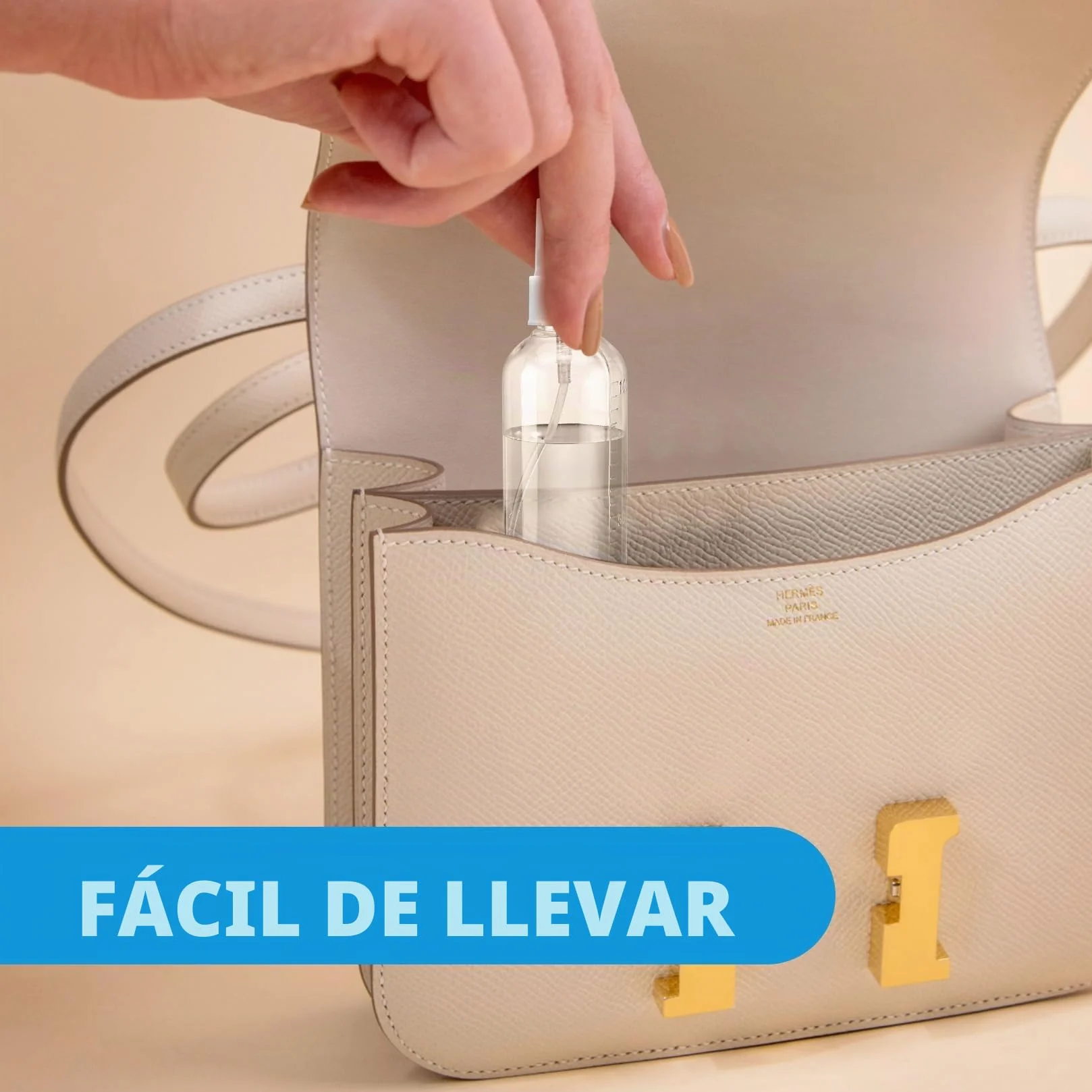 Botellas de Spray Pequeñas 100 ml Vacías para Agua, Cosméticos y Viaje (Transparente/Marrón)