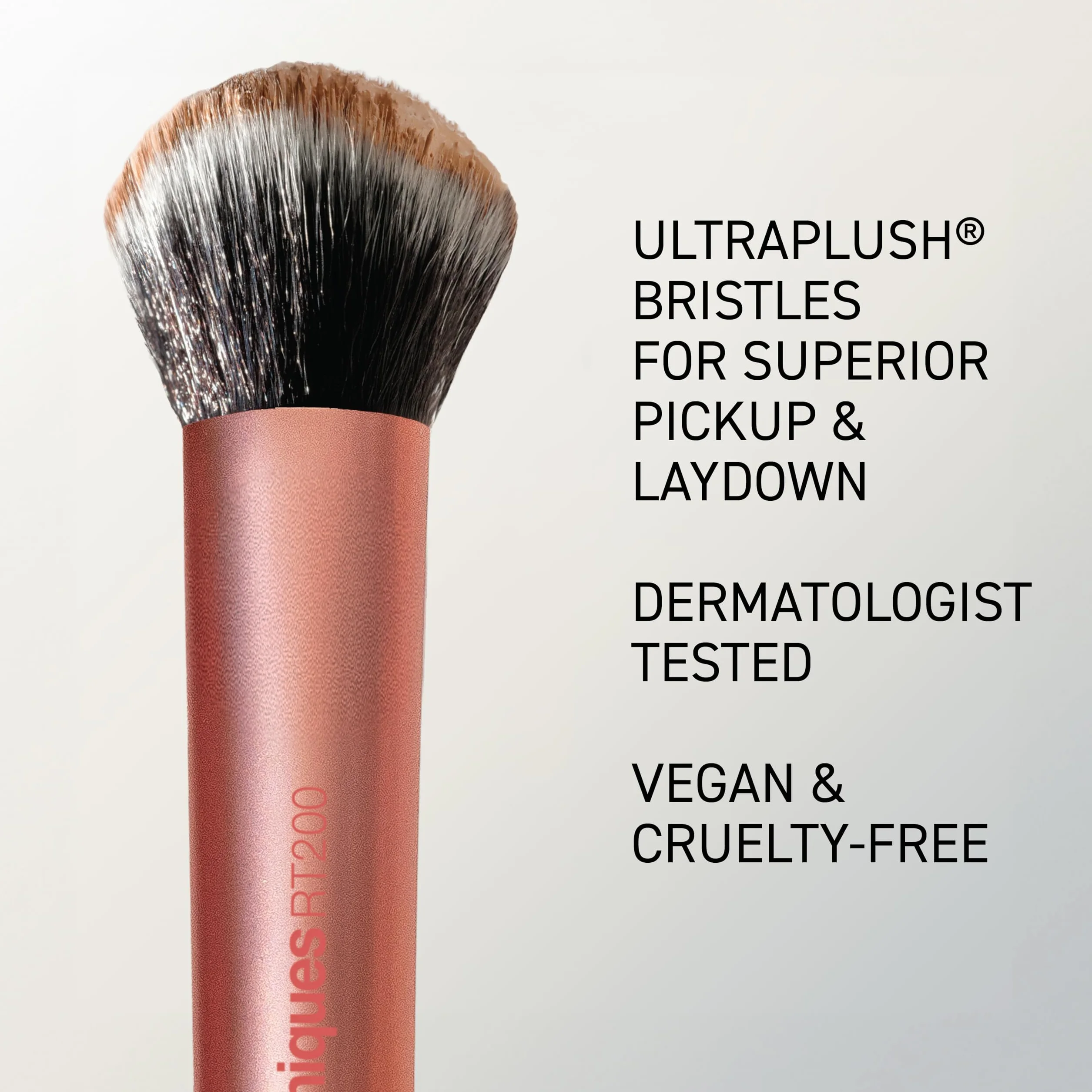 Real Techniques Expert Face Makeup Brush for Liquid Cream Foundation Blush Bronzer