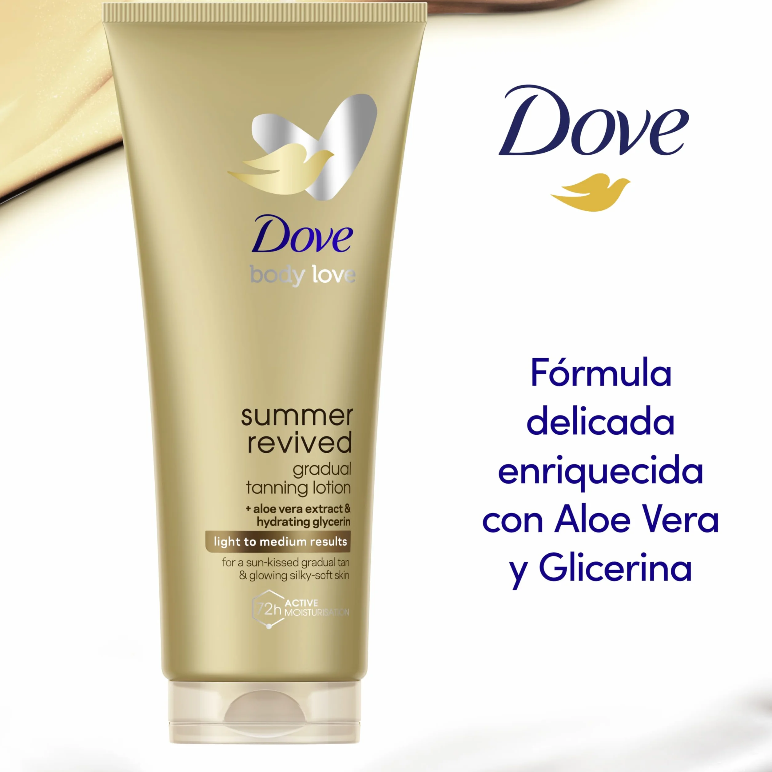 Dove Loción Corporal Autobronceadora Summer Revived 2x200ml Bronceado Gradual Acabado Natural Pieles Medias y Oscuras