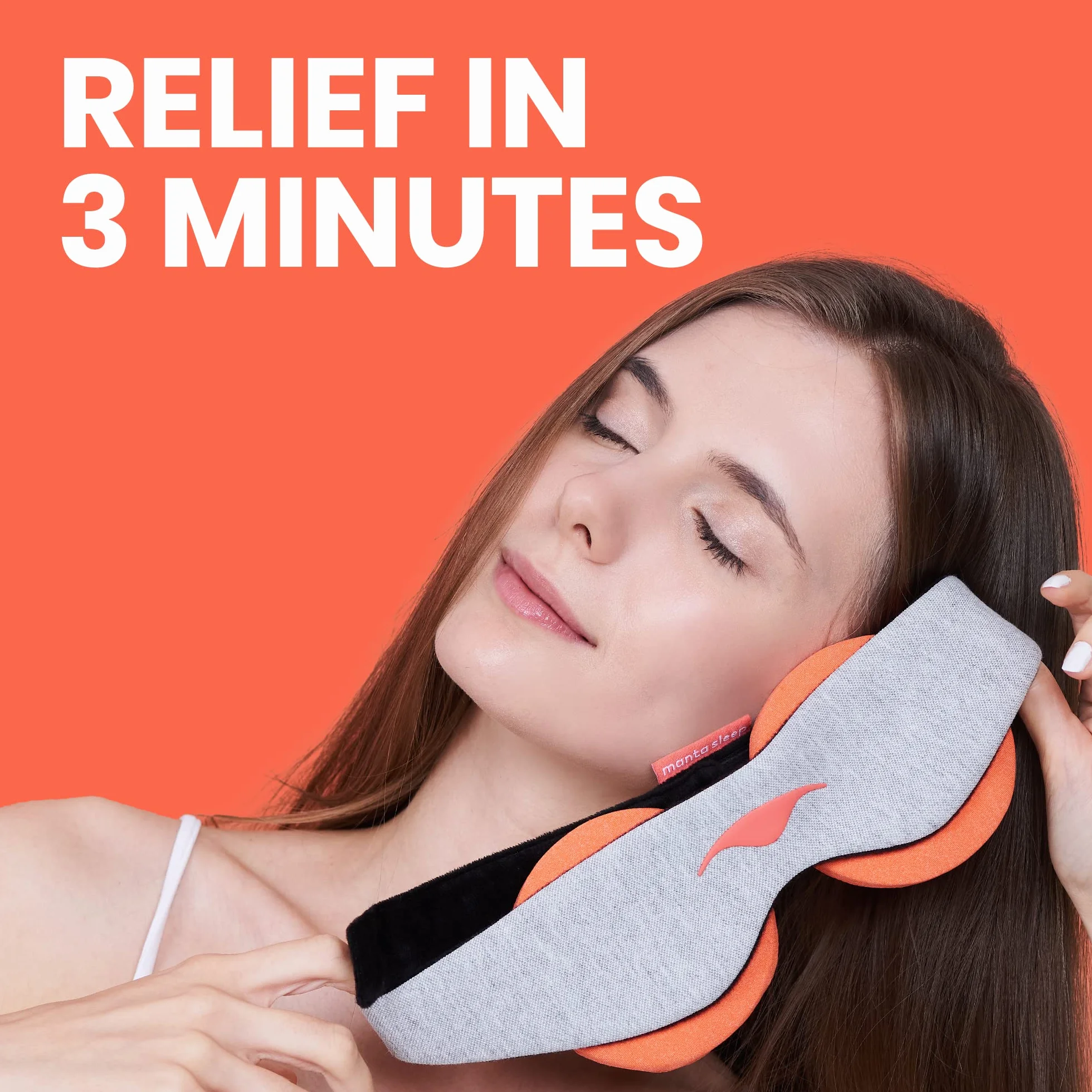 Manta Steam - Antifaz para dormir, totalmente opaca, con cero presión ocular, 100% natural, suave, para dolores de cabeza de migraña, descanso, sueño, ojos secos, ojos hinchados y alivio de los senos