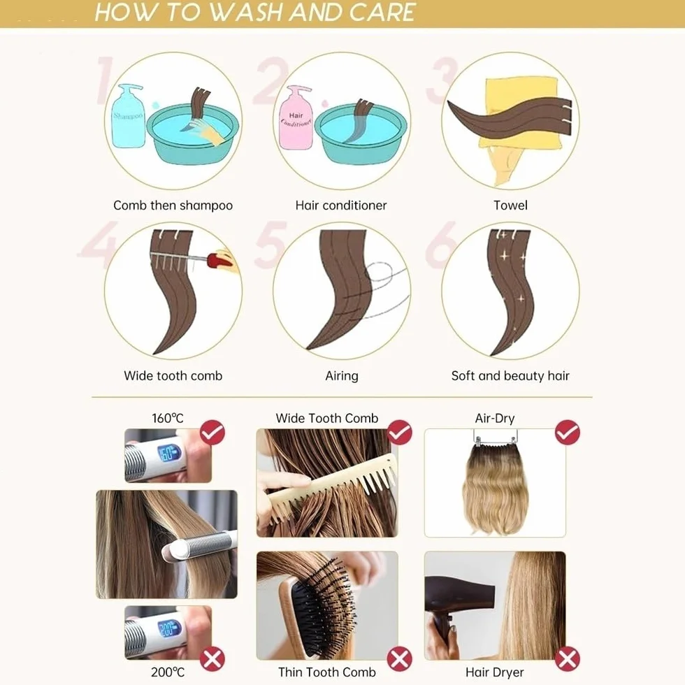 Natural Looking Hairpiece for Women, Postizos de cabello humano liso de 13 × 13 cm con cobertura de área grande, base monocromática, recubierto de PU, postizos de cabello Remy con clip, color marrón o