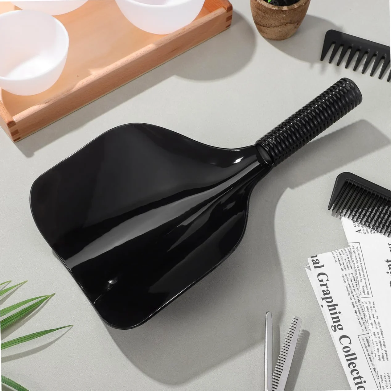Beaupretty 3piezas Cubierta De Pelo Para y Tinte Facial De Peluquería Escudo Antisalpicaduras Para Cabello Color Negro