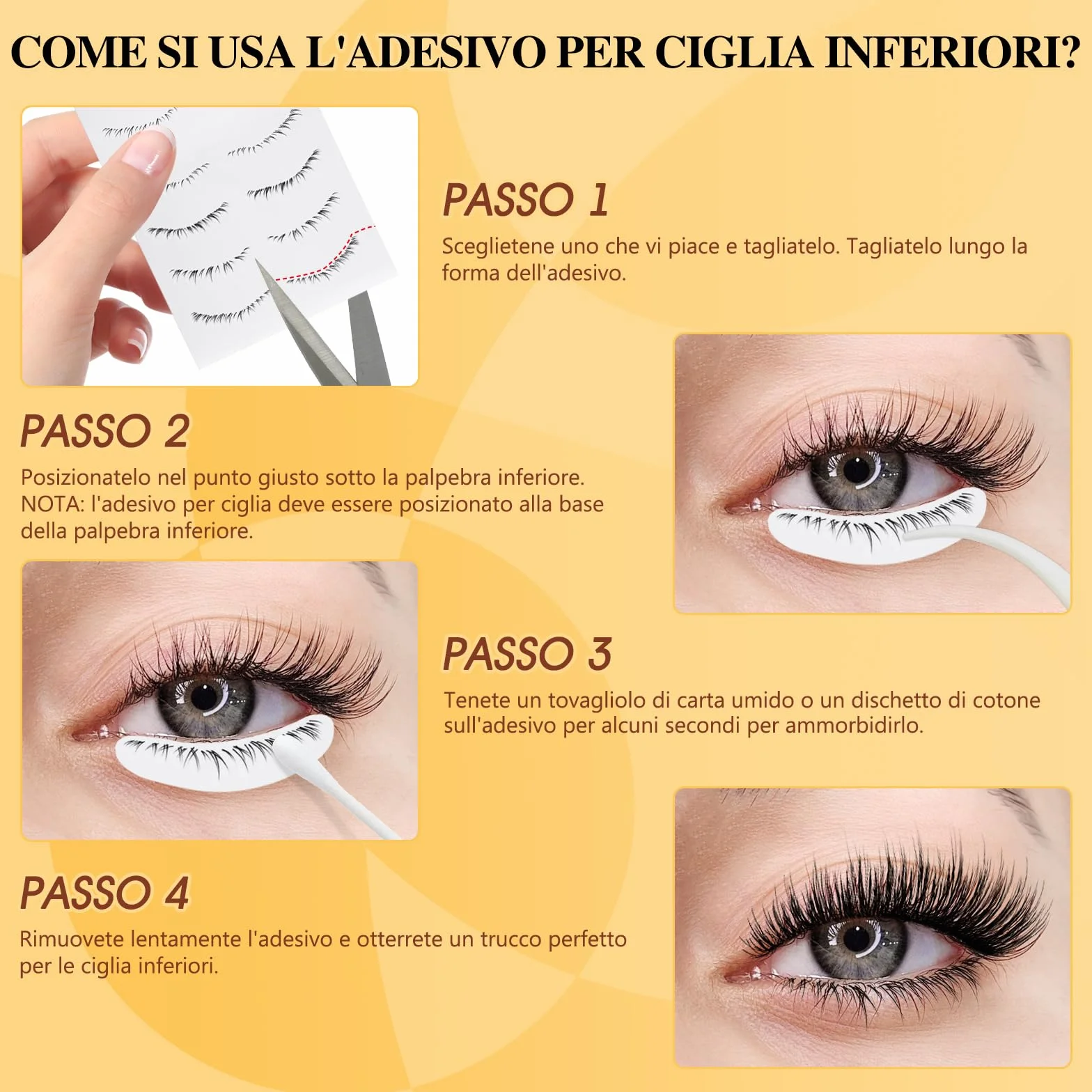 Pestañas Postizas Magnéticas Larga Duración con Applicatore, Aspecto Natural, Sin Pegamento (B+E-02)
