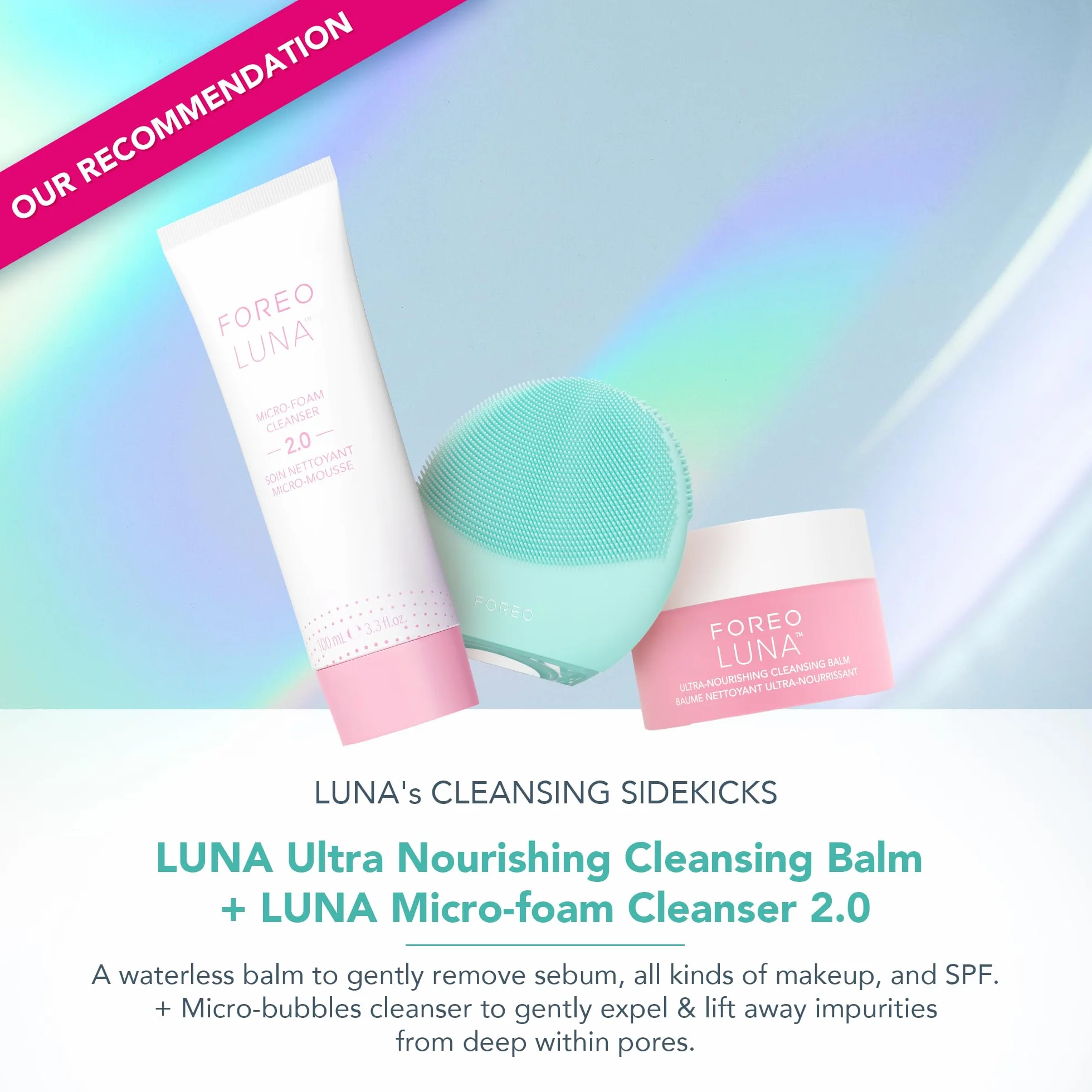 FOREO LUNA 4 mini cepillo de limpieza facial y masajeador facial