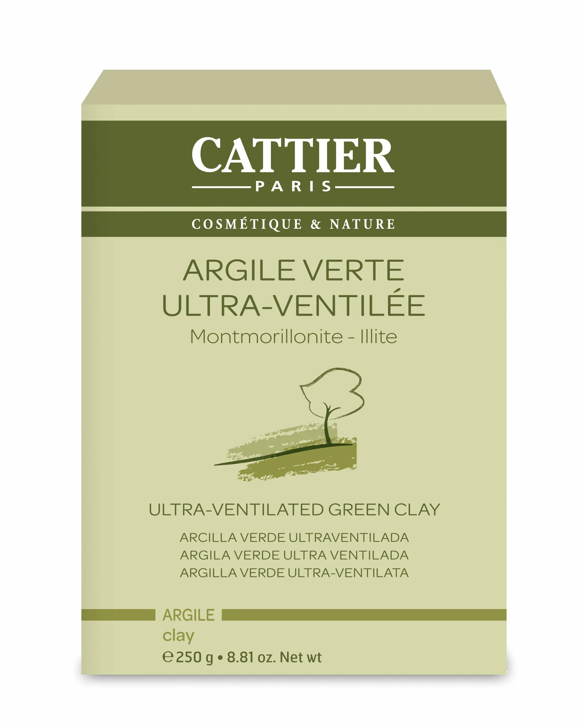 Cattier Arcilla Verde Ultra-Ventilada 250g Pack de 2