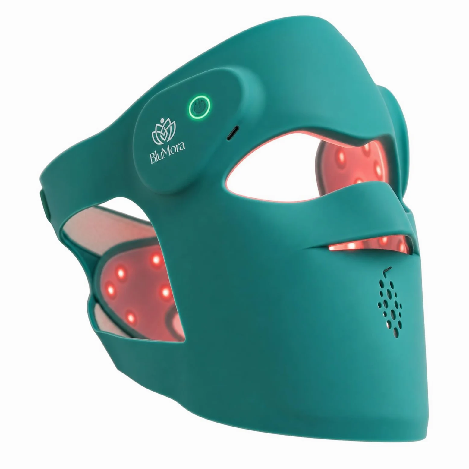 Mascarilla LED fototerapia - máscara de terapia de luz roja inspirada en el cuidado de la piel coreano - 8 modos de color con luces azules, rojas y NIR - Diseño ligero 3D para