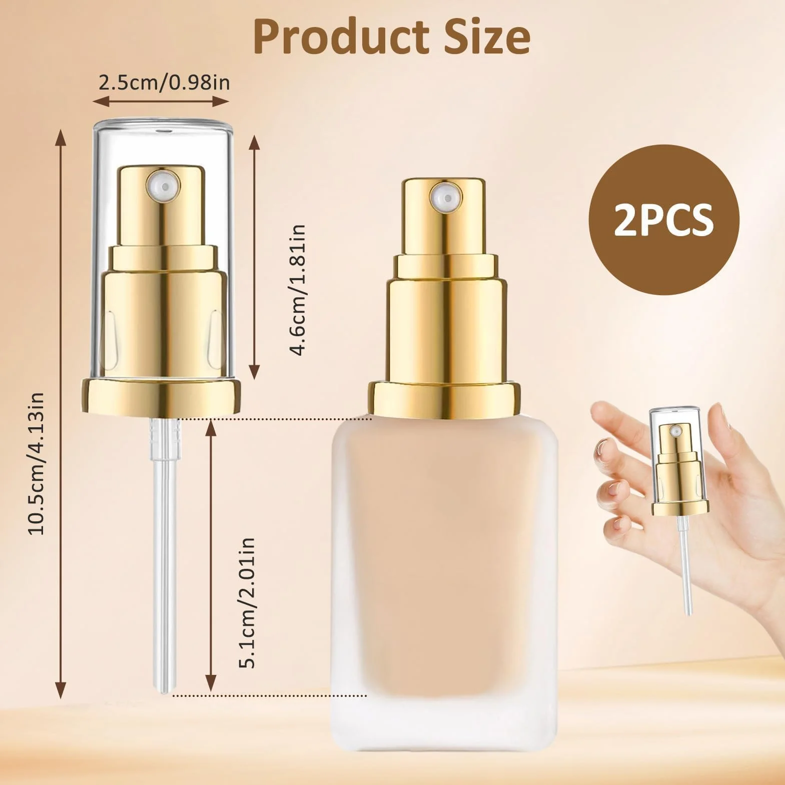 Estée Lauder Double Wear Bombas de Repuesto para Base de Maquillaje, Dosificador de Plástico con Tubo Ajustado y Tapa