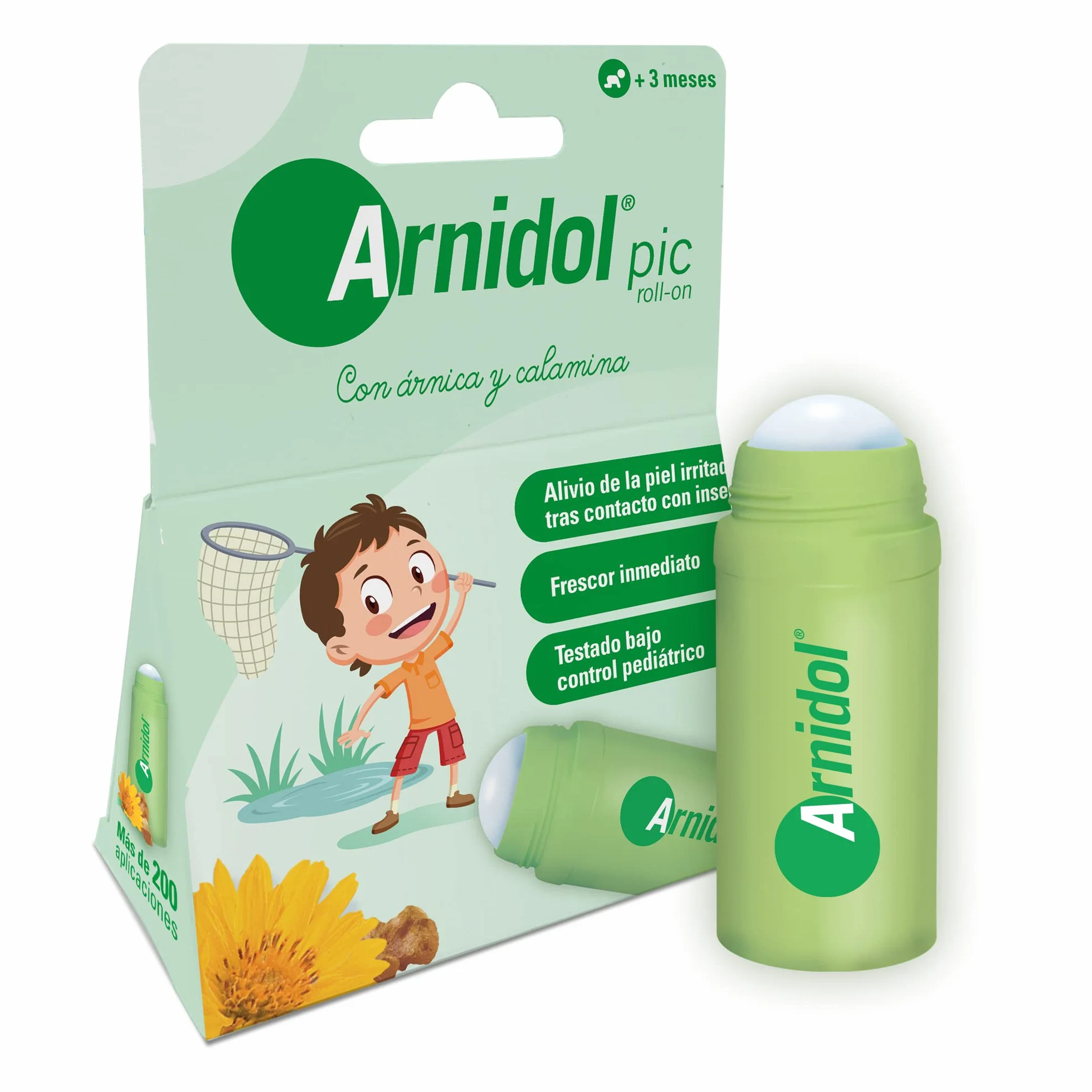 Arnidol Pic Roll On Calma Refresca Alivia Piel Insectos Árnica Boswelia Calamina 30 ml