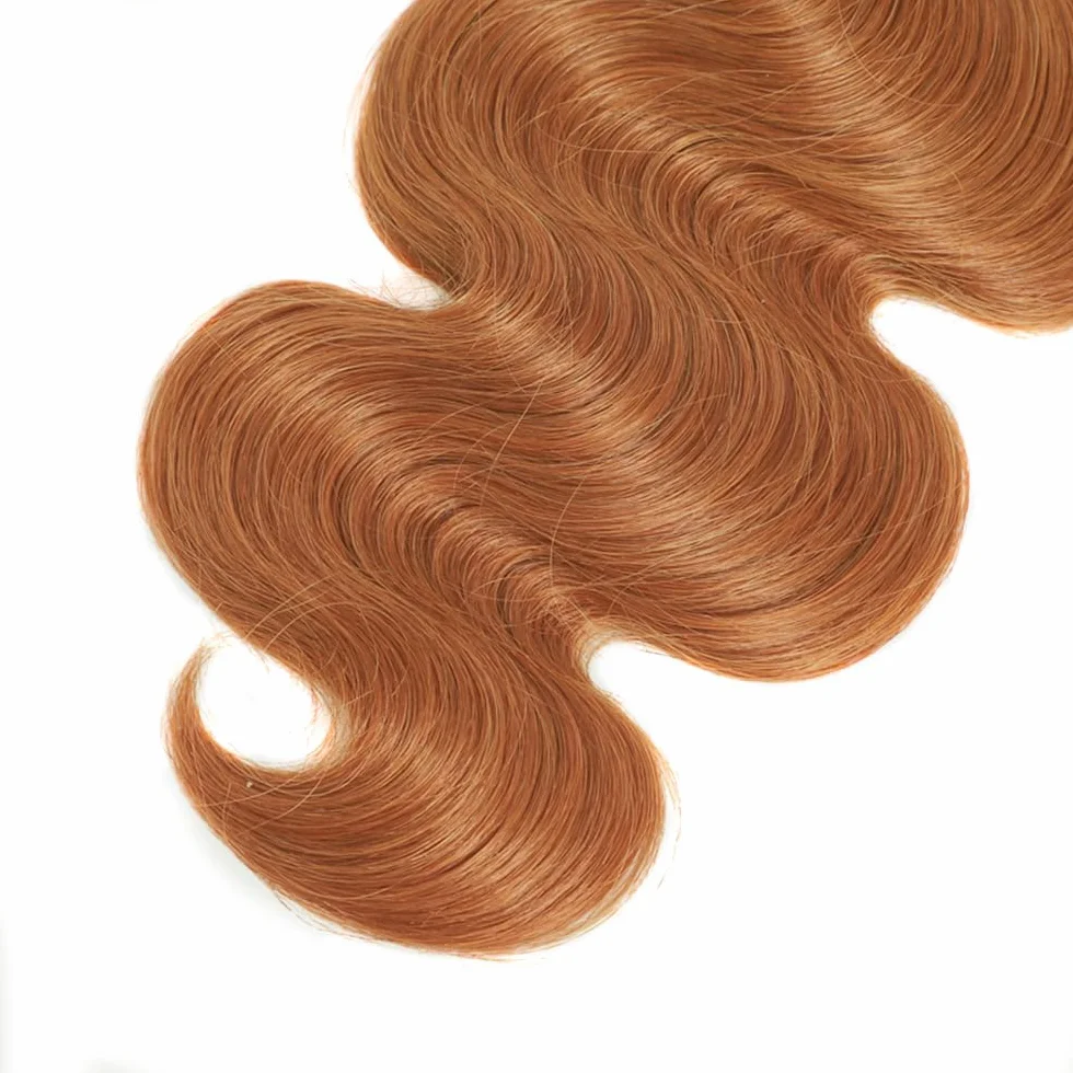Extensiones de cabello humano de 28 a 30 a 32 pulgadas, cabello humano brasileño, sin procesar, tejido virgen brasileño, #30 marrón claro, 3 paquetes, total 150 g para mujeres