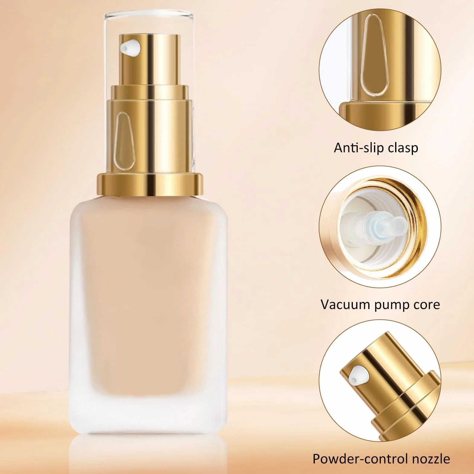 Estée Lauder Double Wear Bombas de Repuesto para Base de Maquillaje, Dosificador de Plástico con Tubo Ajustado y Tapa