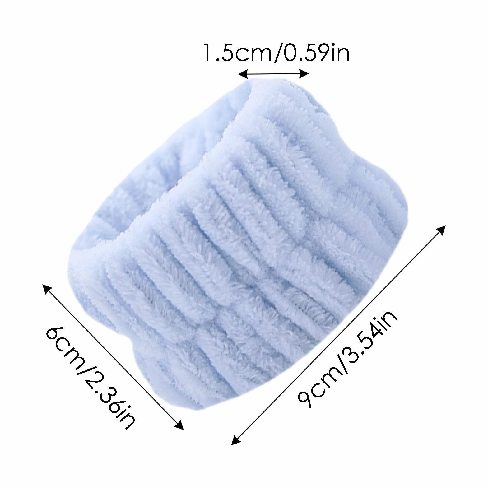 Pulseras de lavado facial, 2 bandas de microfibra absorbentes de lana de coral