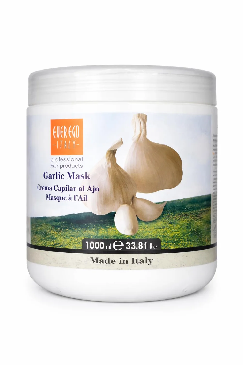 Kit Capilar de Ajo 3 Piezas Champú Mascarilla Cepillo Tratamiento Anticaída Fortalecedor