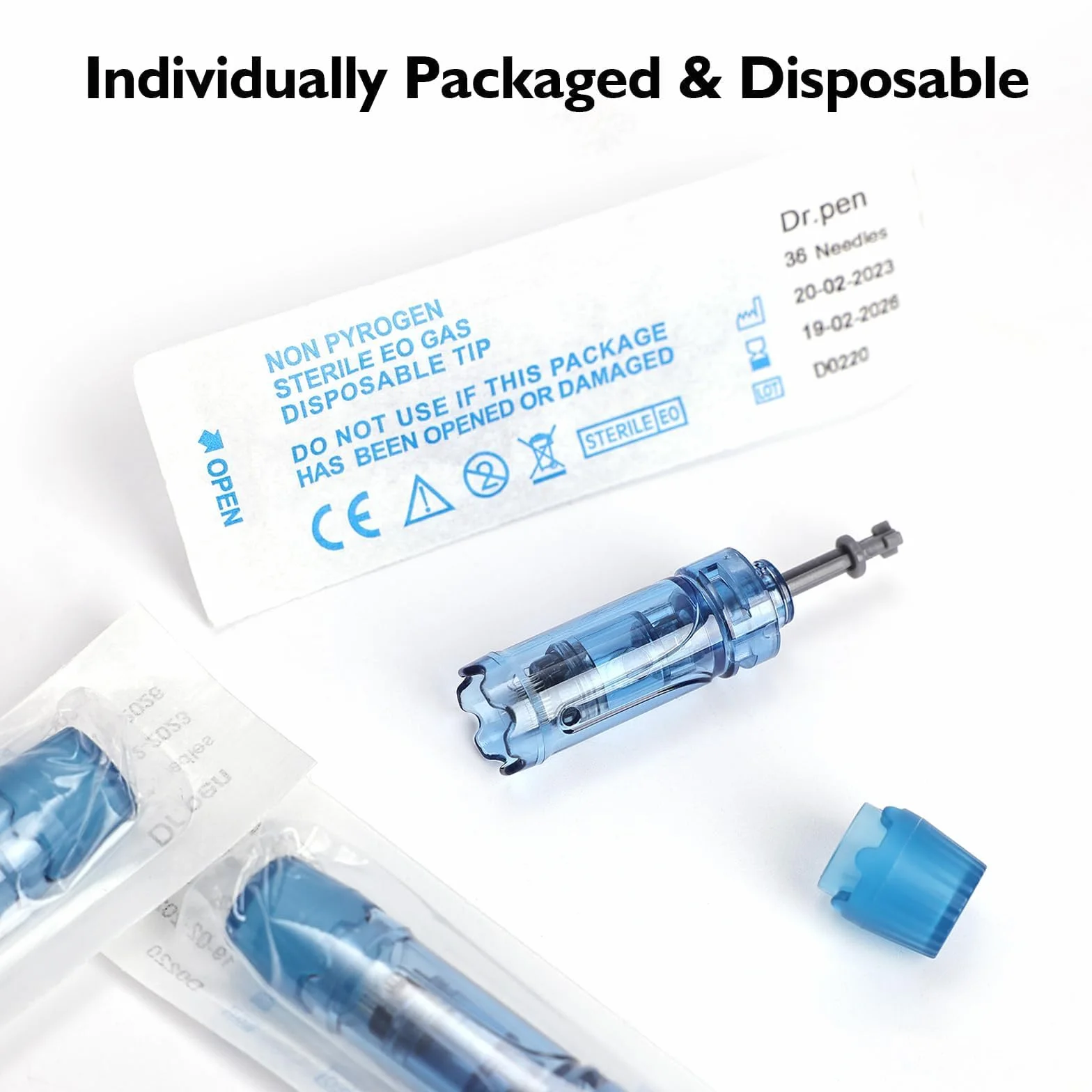 Agujas de Repuesto Dermapen 36 puntas para Microneedling Pen Ultima A11, A9, M8S, A8S, Cartuchos Desechables 10Pcs