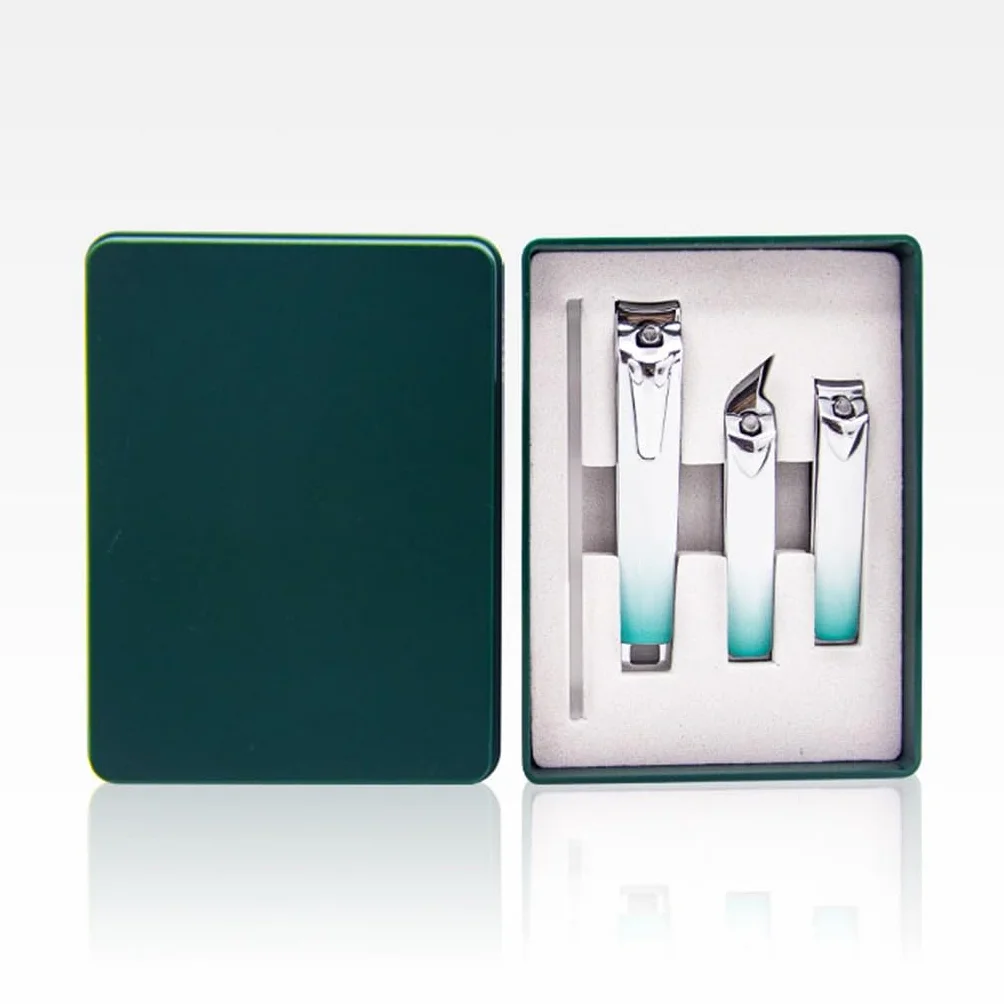 Cortaúñas, Herramientas de manicura, cortaúñas con Degradado de Color, Juego de cortaúñas de Negocios con Ranuras para uñas, D-11,7 x 8,6 cm