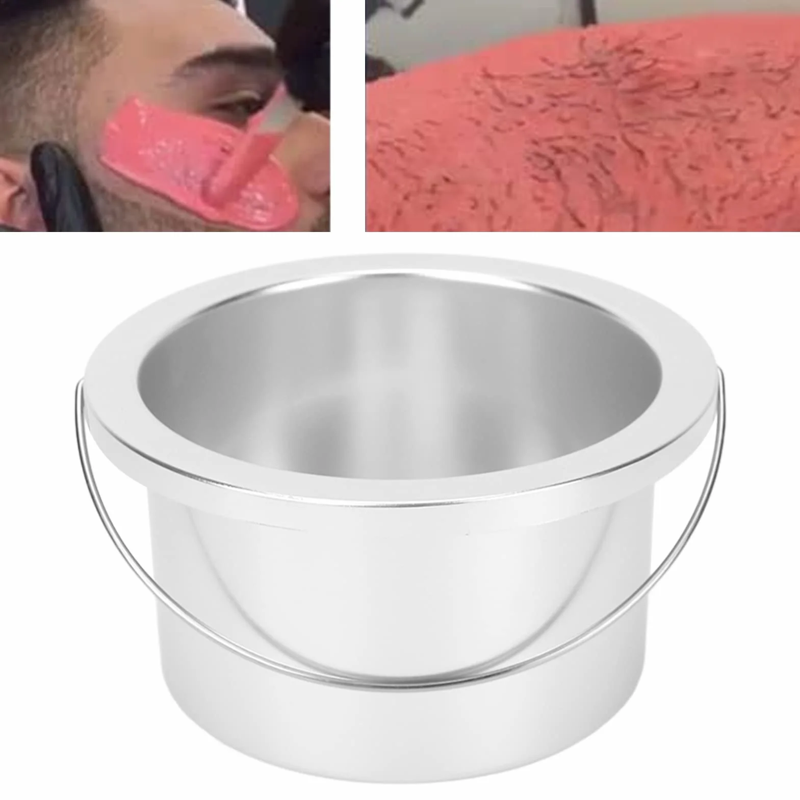 Sorandy Olla de Repuesto para Calentador de Cera, Olla Interior de Aleación de Aluminio Duradera, Calentamiento Rápido para el Hogar o el Salón, Tamaño de 4,13 Pulgadas