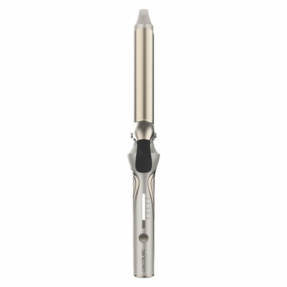 Cecotec Rizador de Pelo 25mm SurfCare CurlClip Cerámica Queratina Aceite de Argán 5 Temperaturas