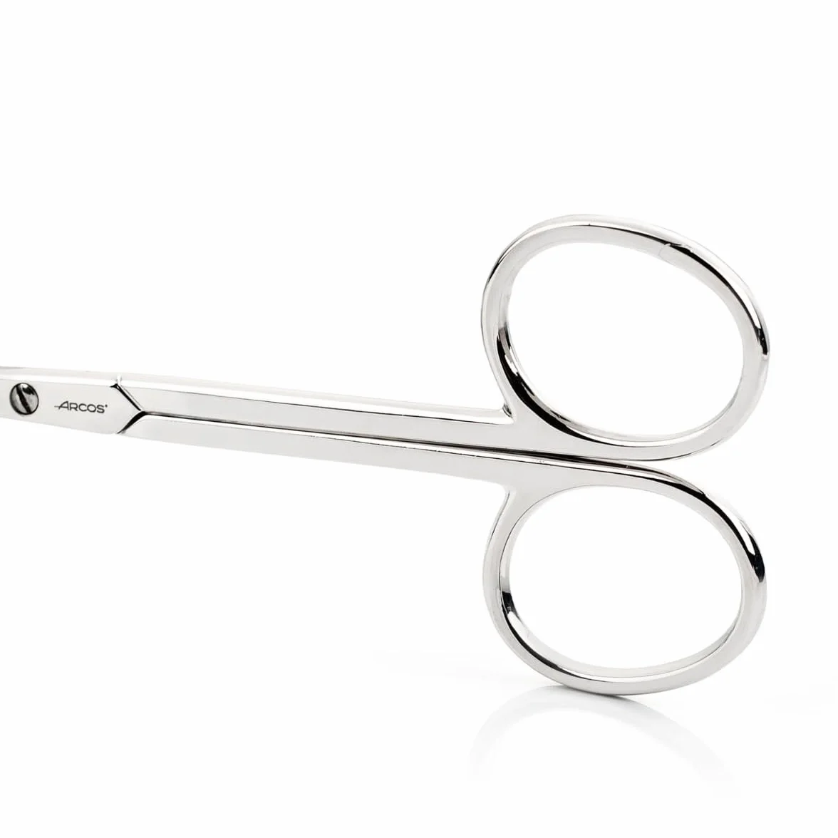 Arcos Tijeras Manicura Curva de Acero Forjado 102 mm Niqueladas Plata Serie Style