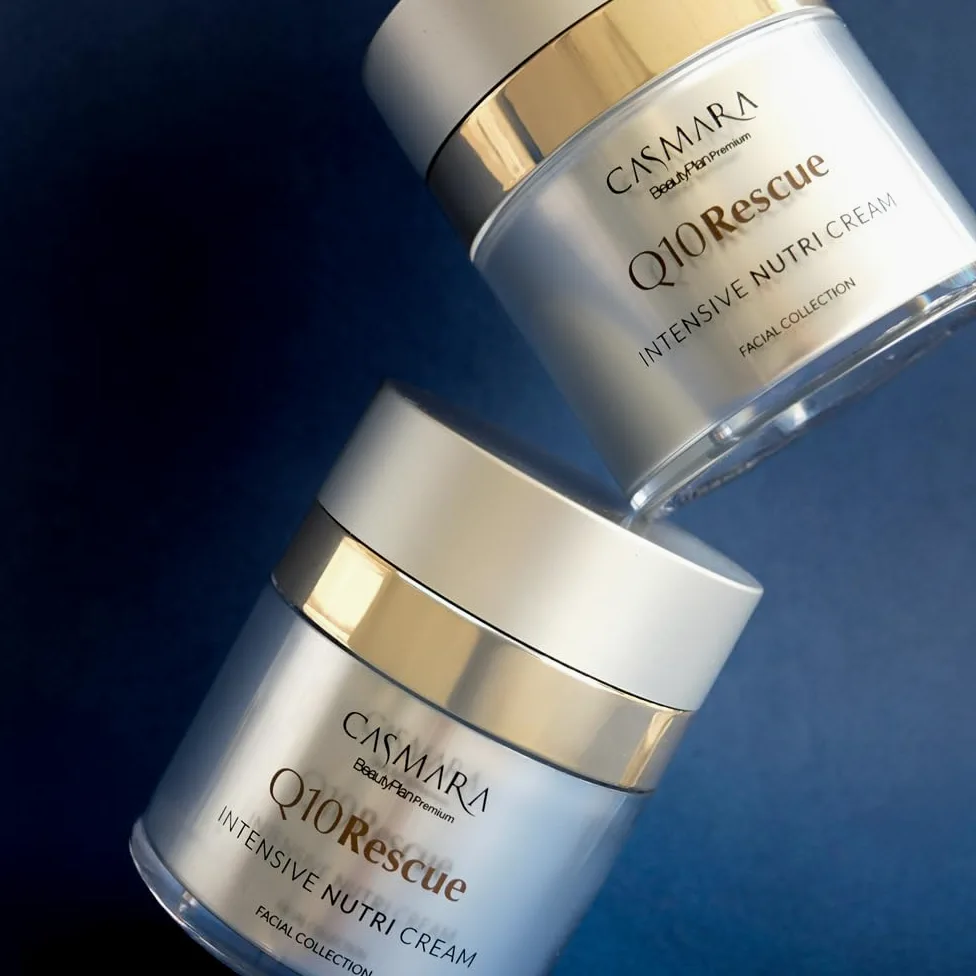 CASMARA - Crema Facial Q10 + Serum Facial Pack Rescue Duo (2 ud) con Exosomas, Matrixyl y Chrono Balance, Crema Hidratante Facial Mujer, Antiarrugas Mujer, Peptidos Faciales, Rellenador de Arrugas