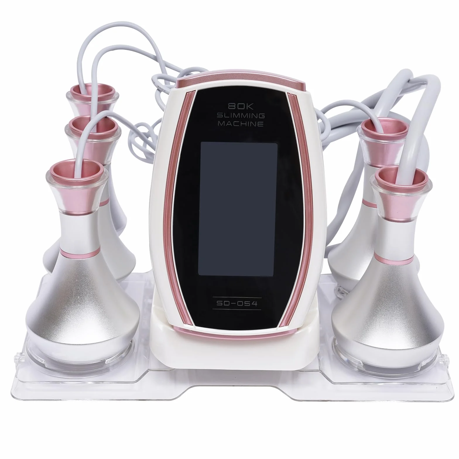 Radiofrecuencia Corporal 80KHz 5 en 1 Máquina Cavitacion LED Facial y Corporal 10.92cm