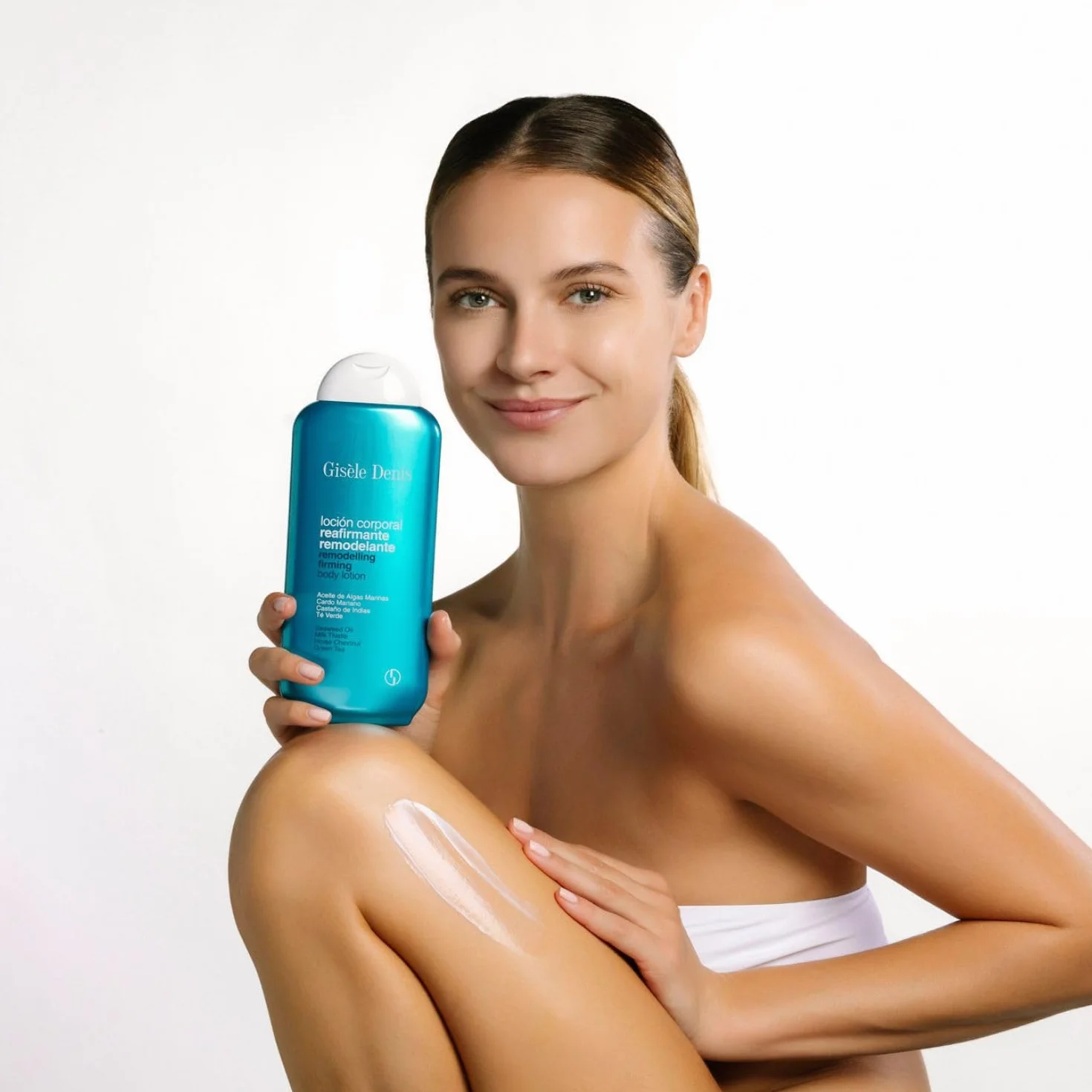 GISÈLE DENIS Loción Corporal Reafirmante Remodelante 400 ml Crema de Cuerpo con Aceite de Algas Marinas