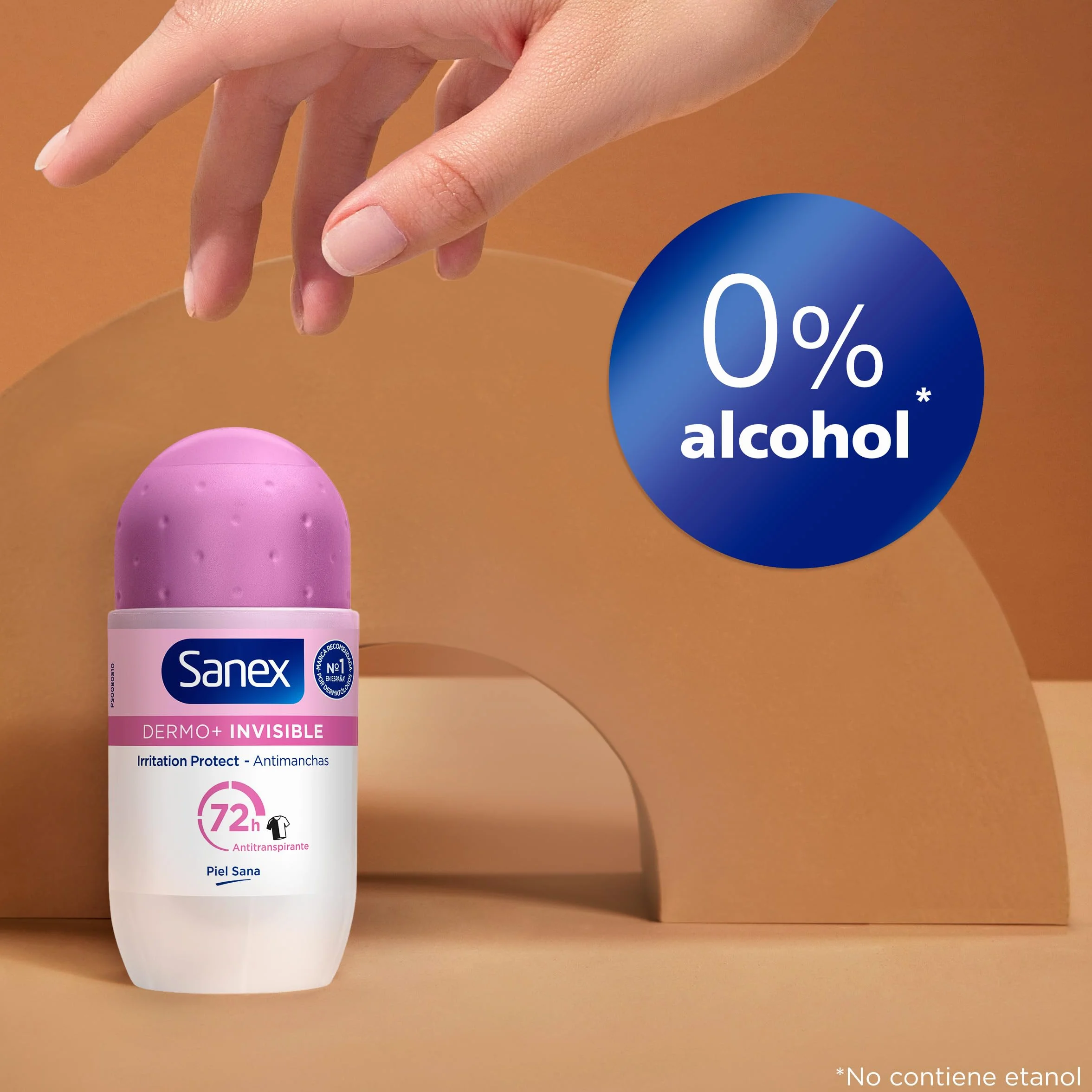 Sanex Dermo+ Invisible Antitranspirante Roll-On 72 Horas 6x50ml