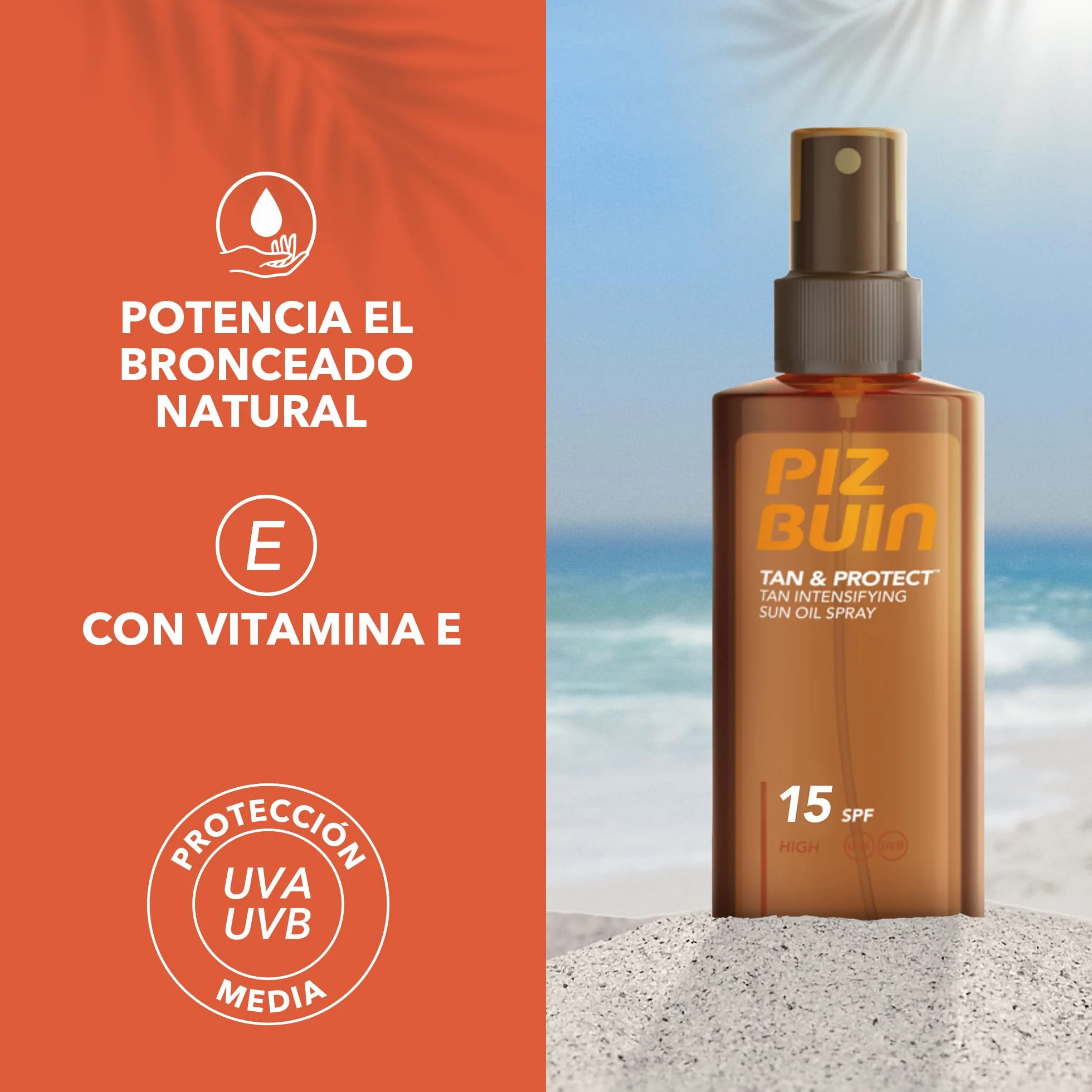 Piz Buin Tan & Protect Tan Intensifying Sun Oil Spray SPF15 150 ml