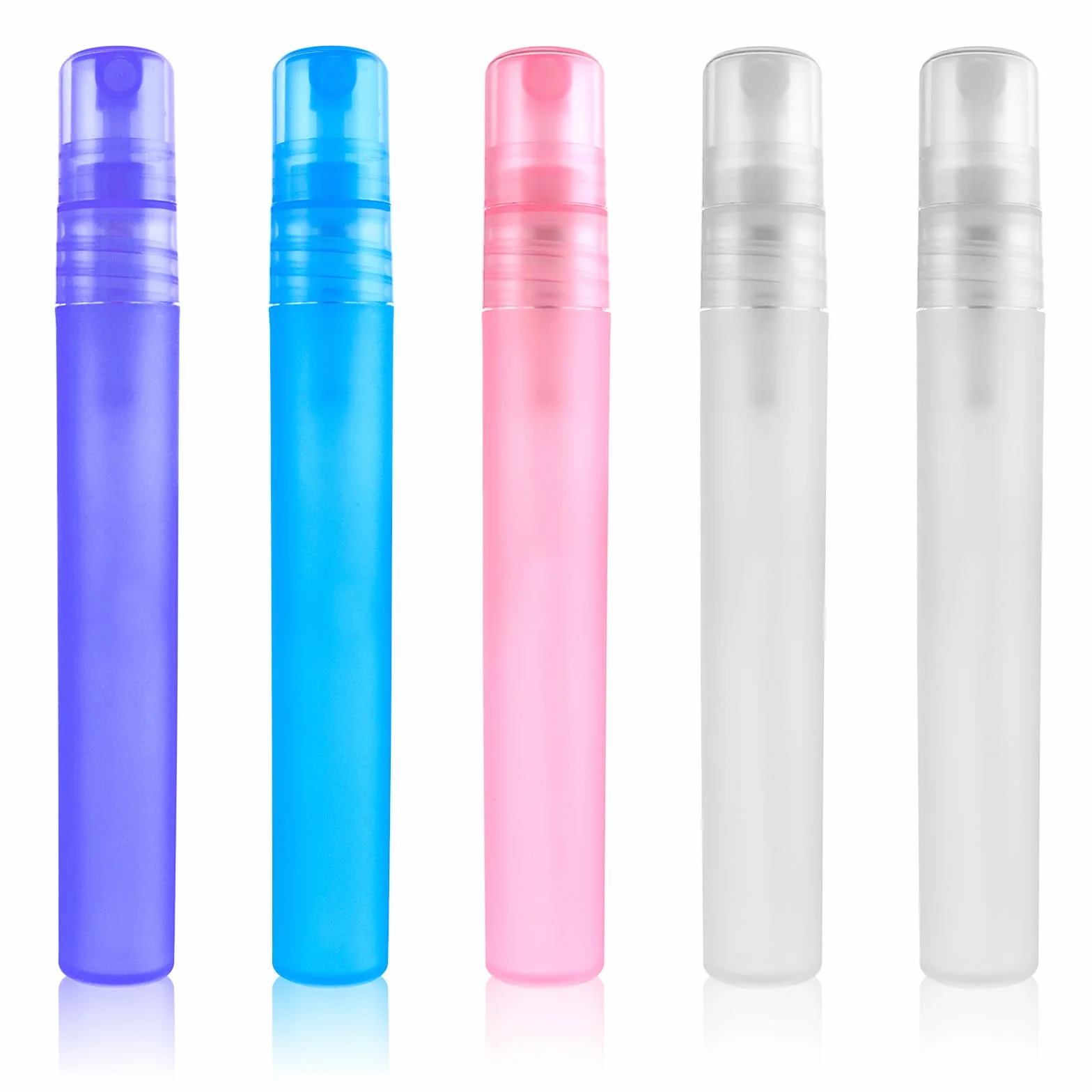 Mini Botellas Pulverizadoras Portátiles 10ml Recargables Tamaño Viaje 5 Paquetes