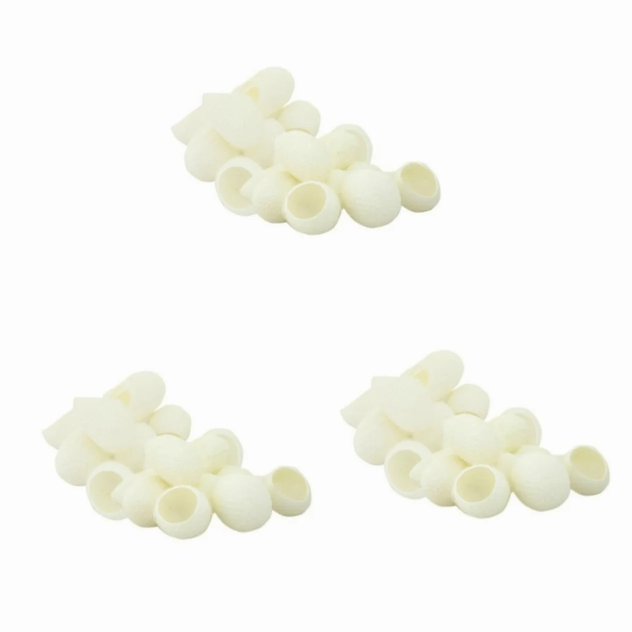 Beavorty Limpiador Facial 600 Piezas Capullos De Seda Natural De Maquillaje Exfoliante Natural De Gusanos De Seda Frotar Los Dedos Con Gusanos De Seda Faciales A7 Constituir
