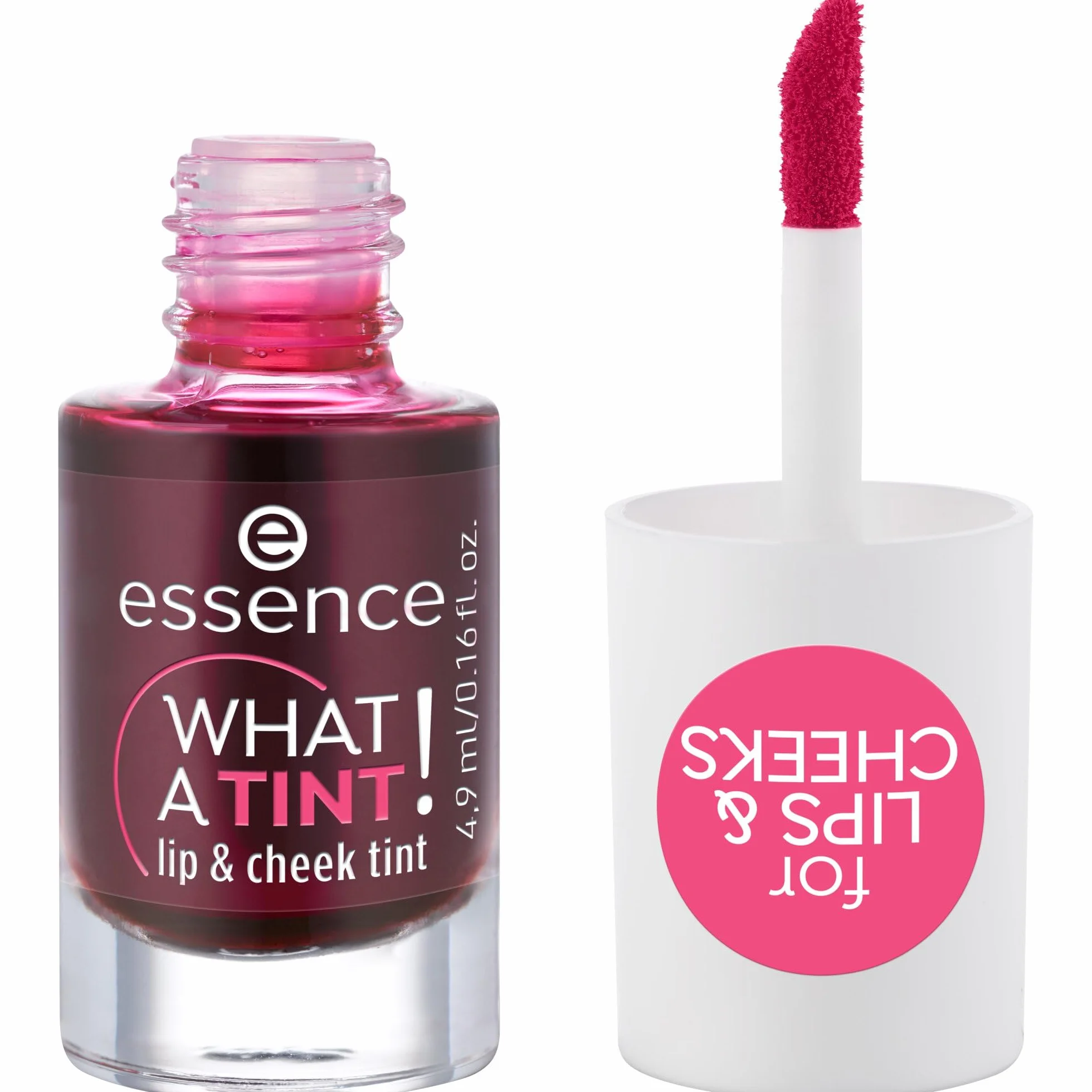 essence WHAT A TINT! tinte para labios y mejillas, larga duración, 4.9ml