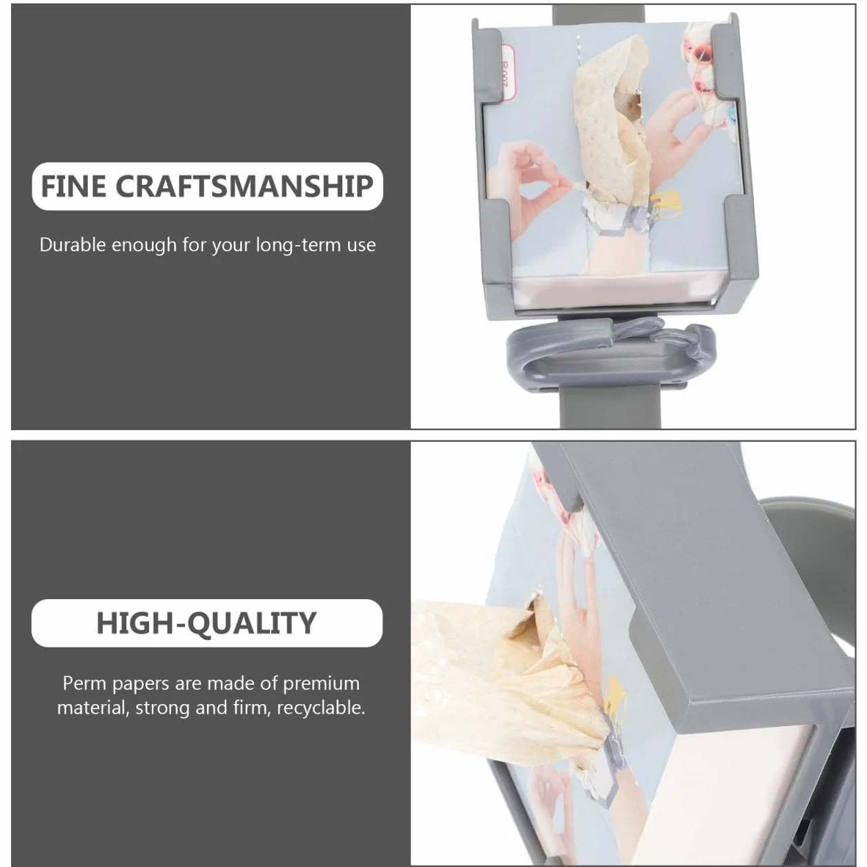 Papel permanente para peinado resistente al calor 7 x 6,2 x 3,8 cm accesorio profesional