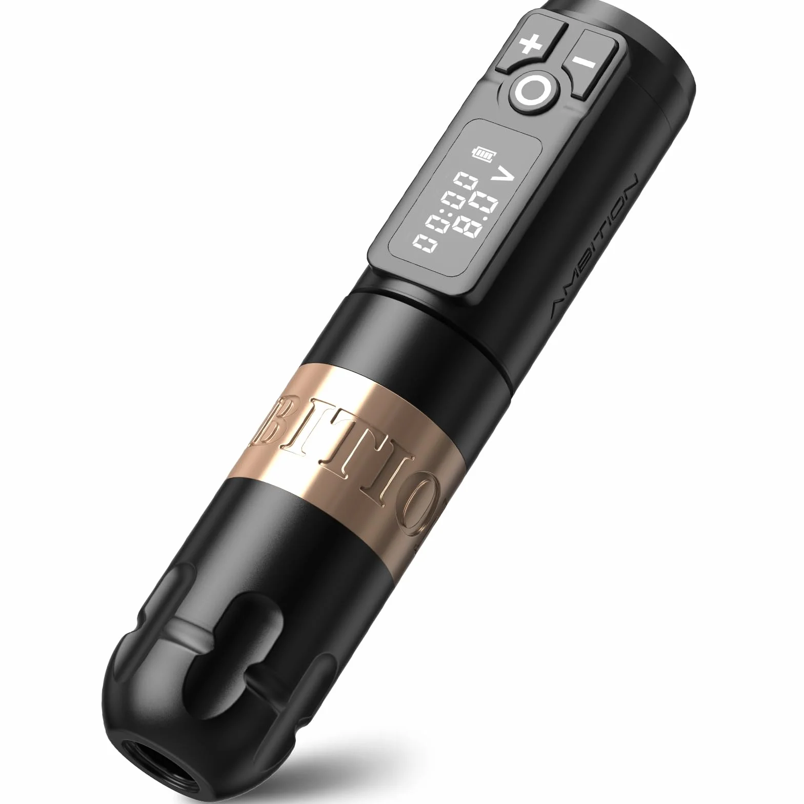 Ambition Soldier Máquina de cartucho de tatuaje con bolígrafo de batería rotativa con motor inalámbrico de 2400 mAh sin núcleo pantalla LED digital suministro de equipo de tatuaje