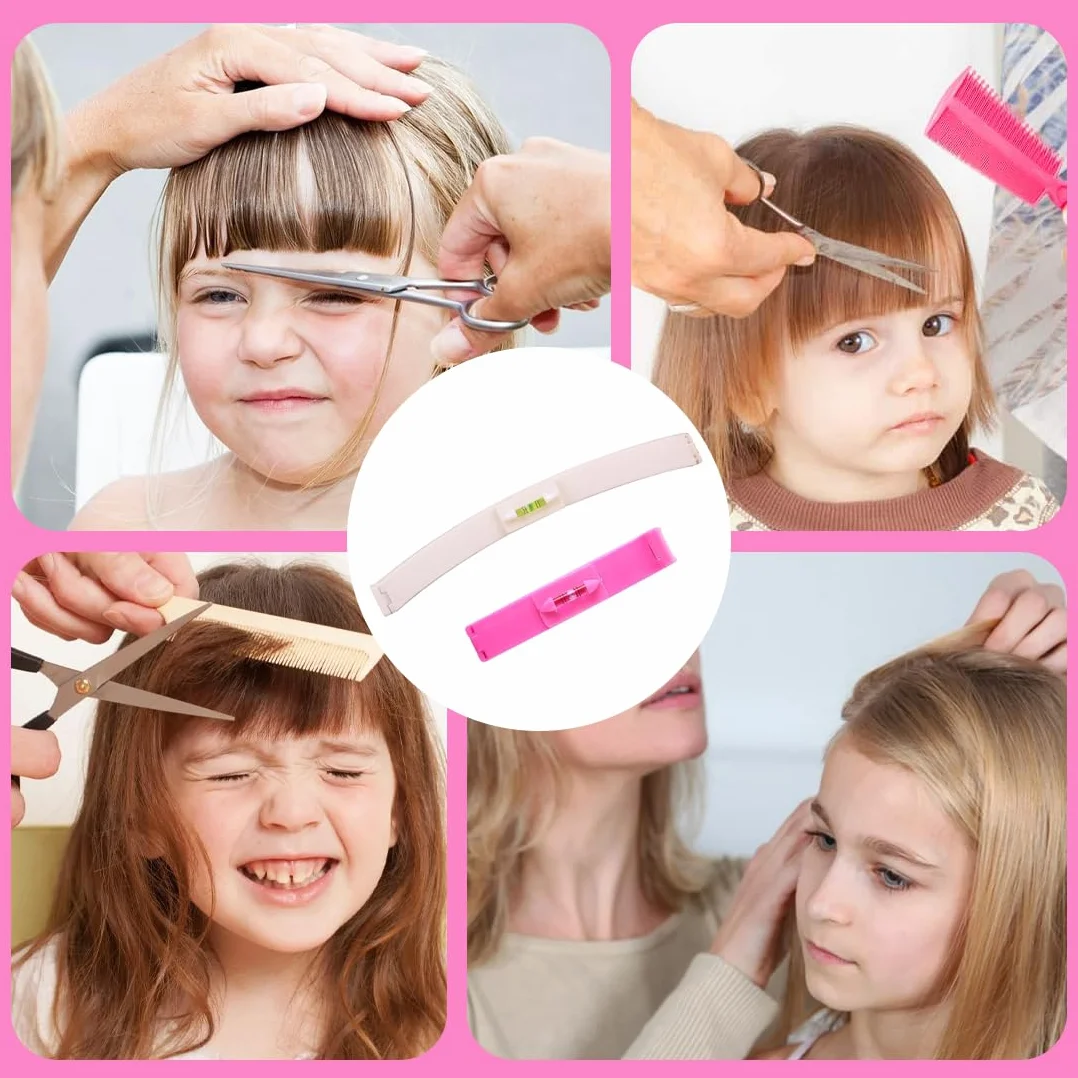 Kit de Corte de Pelo, Corta Puntas, Plantilla de Corte de Pelo, Clip de Corte de Pelo, Guía de Corte de Pelo para Asistente de Peluquero