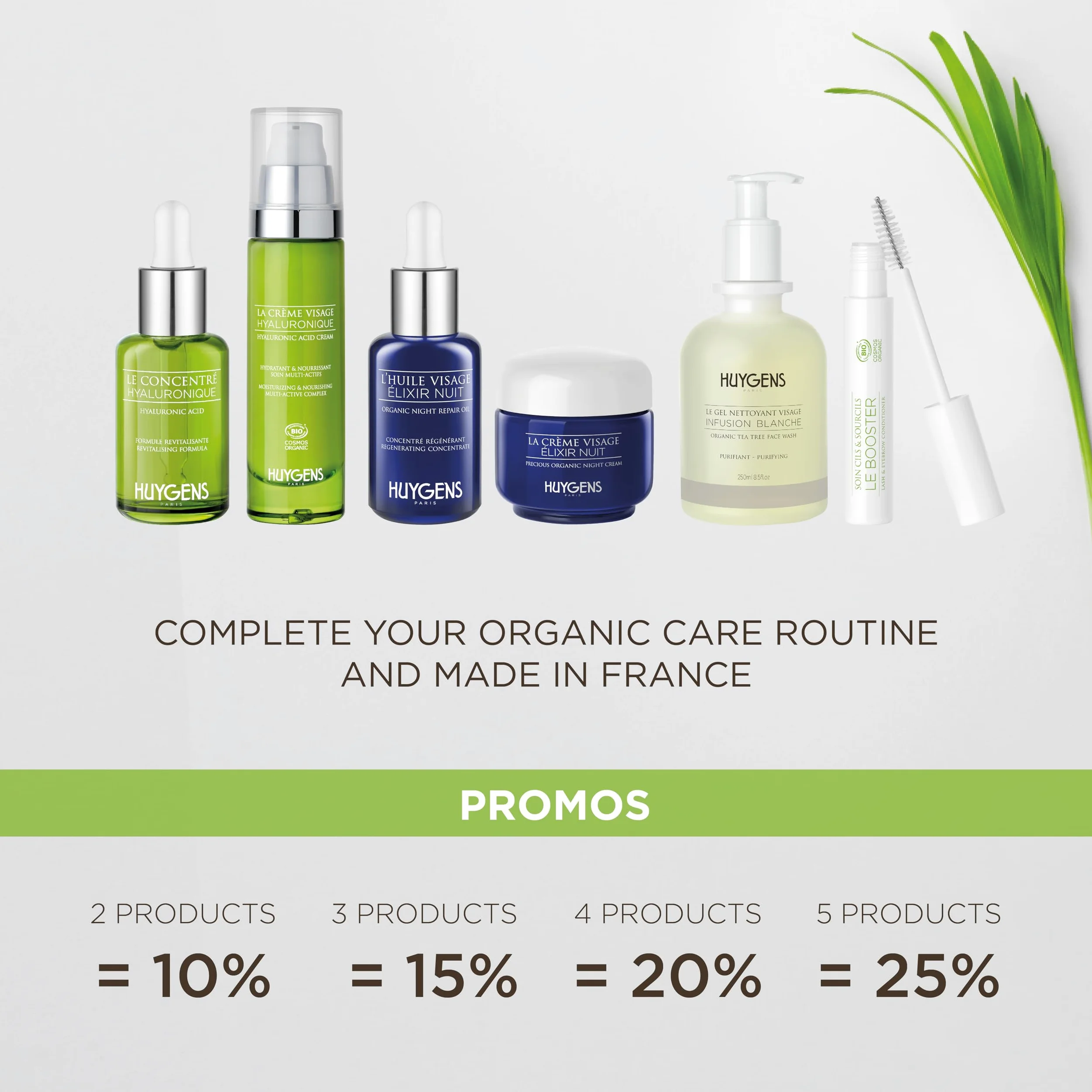 La Crema Hidratante – 100% Hidratación Inmediata – Crema de ácido hialurónico orgánico HUYGENS – Revitaliza y lisa – 50 ml – 100% natural – Made In France