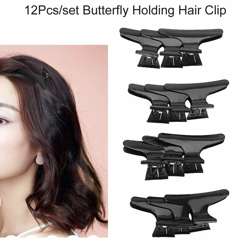 12 Piezas Pinzas Pelo Mujer, Pinzas para el Pelo, Mariposa, Salón, Peluquería