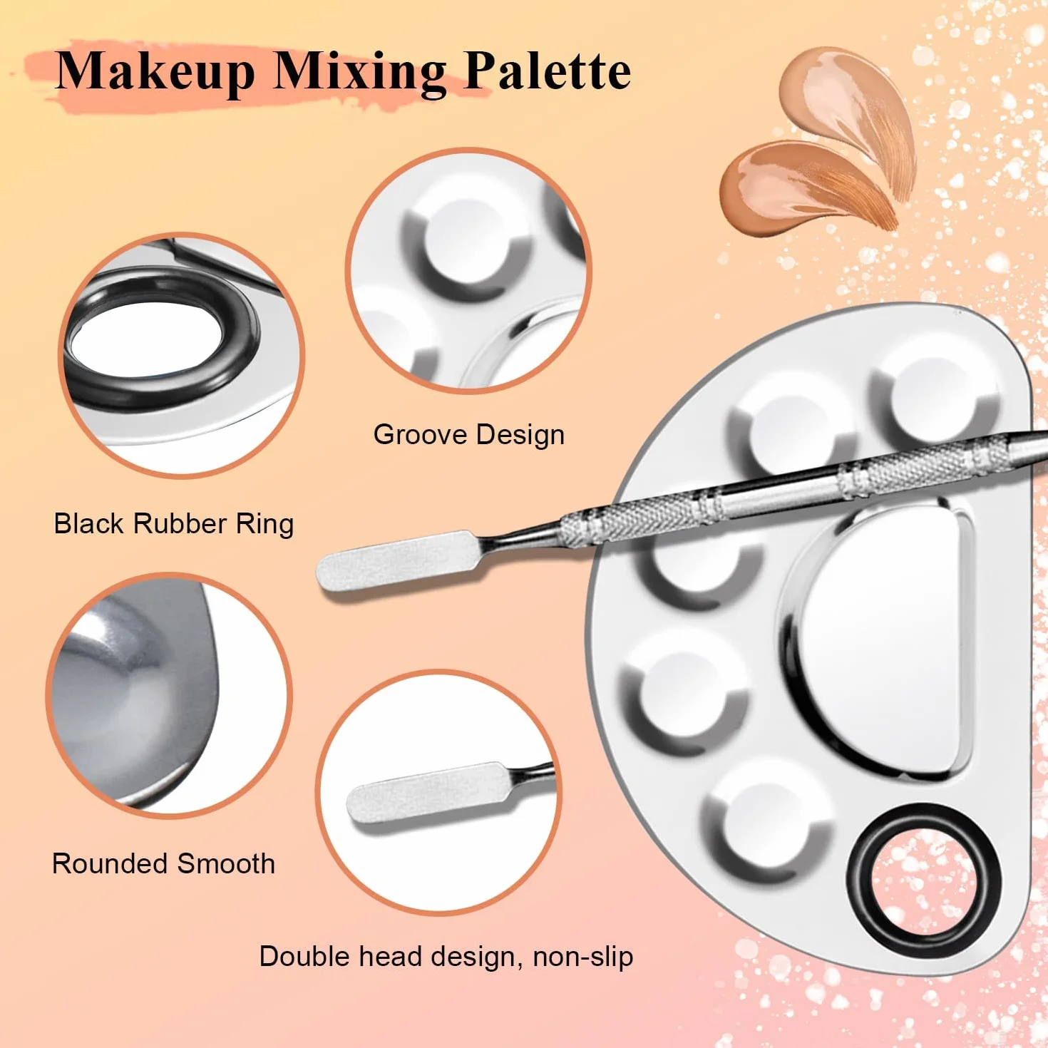 Witbicg Paleta De Mezclas Maquillaje Profesional 12.5 x 16 cm