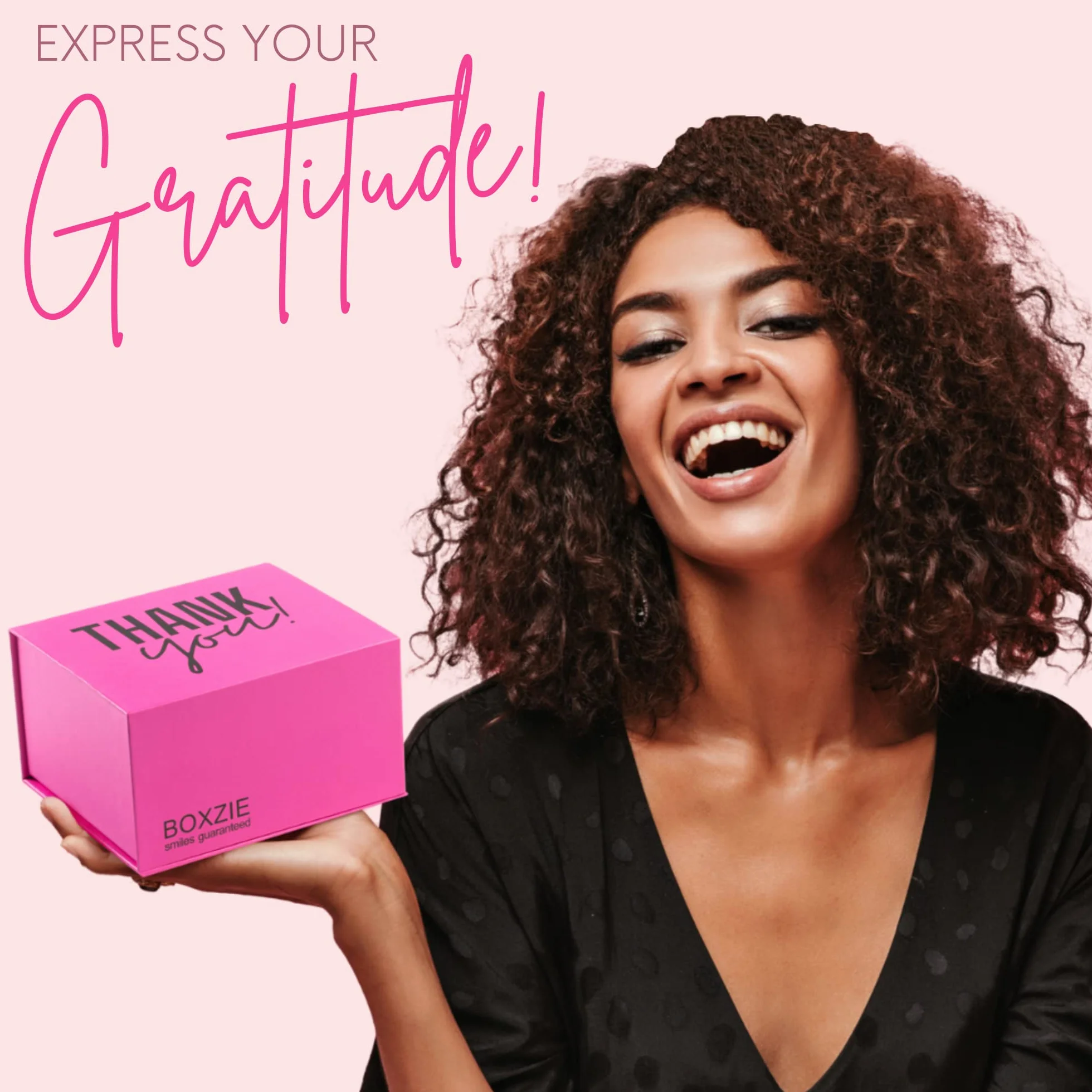 Boxzie Regalos de agradecimiento para mujeres, juego de caja de regalo de agradecimiento, bonitas ideas de cesta de gratitud, regalos de velas pensados para empleadas, jefes, compañeros de trabajo,