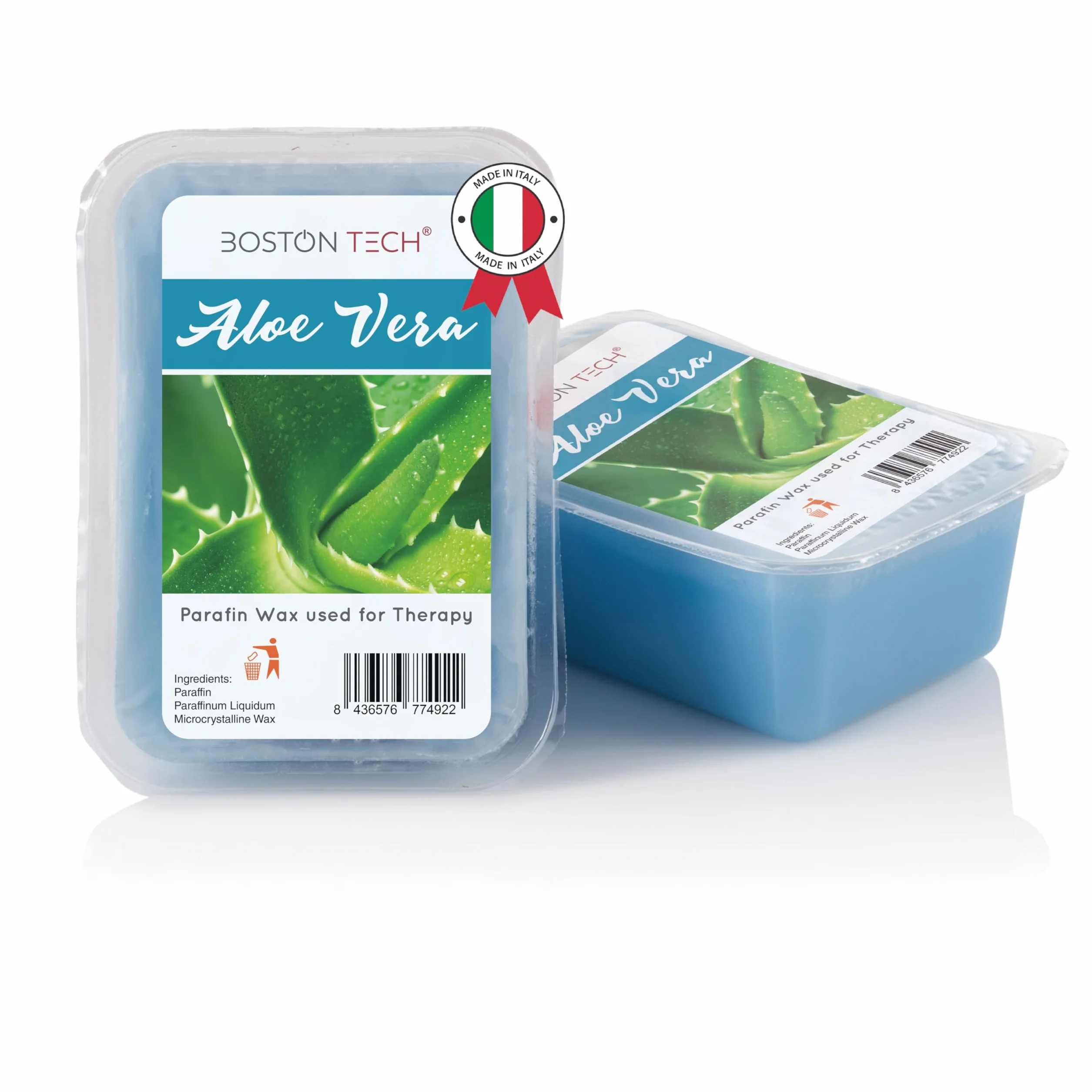 Boston Tech Parafina para Manos y Pies 2 bloques 450gr Aloe Vera