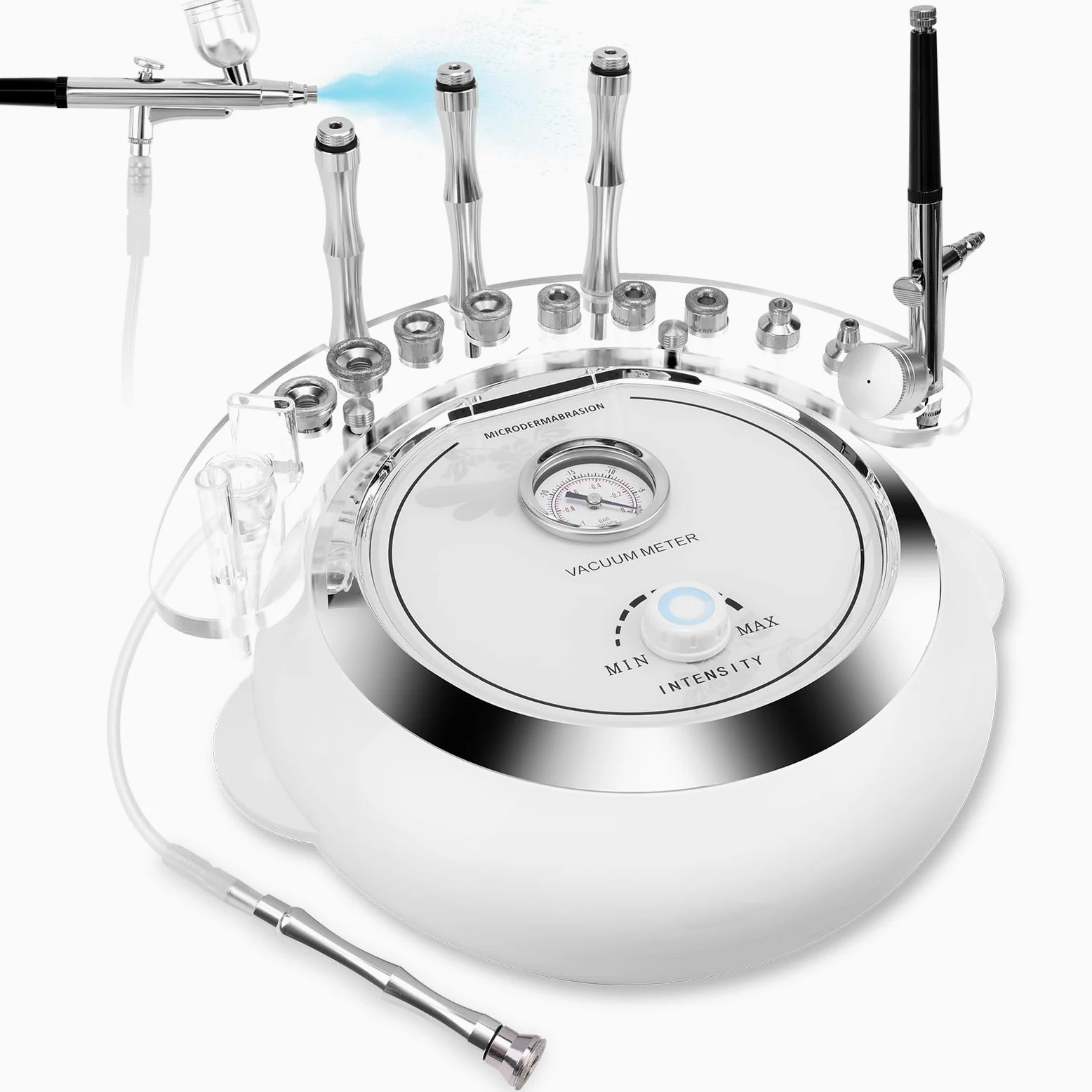TopDirect - Máquina de diamante 3 en 1, equipo de belleza para el cuidado de la piel facial, dispositivo de belleza con pistola de pulverización (fuerte potencia de succión: 65-68 cmHg)