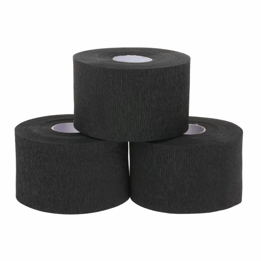 Cinta para el cuello de peluquero, tiras de papel desechables para protección del cuello, rollo de papel con volantes para corte de pelo