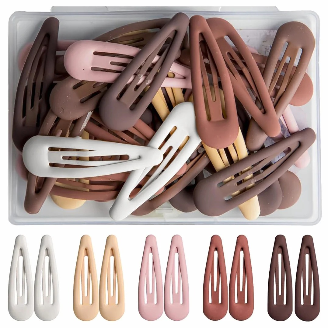 30 Piezas Pinzas Pelo Mujeres Niñas, 3 cm Horquillas Pelo Morandi Mate Accesorios Cabello