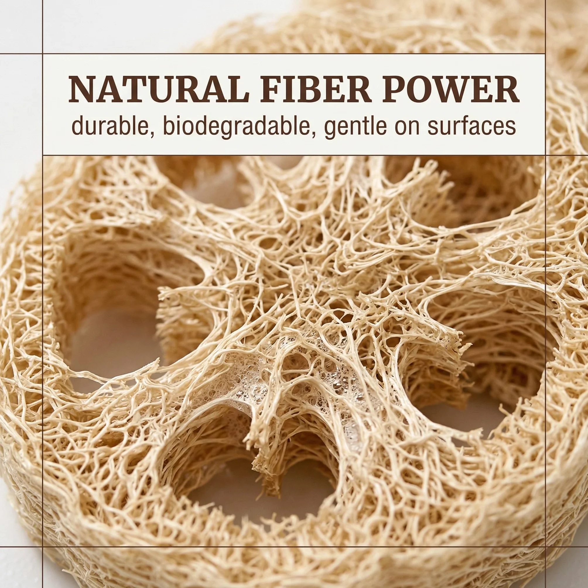 Lufa Natural Ecológica Biodegradable, Estropajo para Limpieza