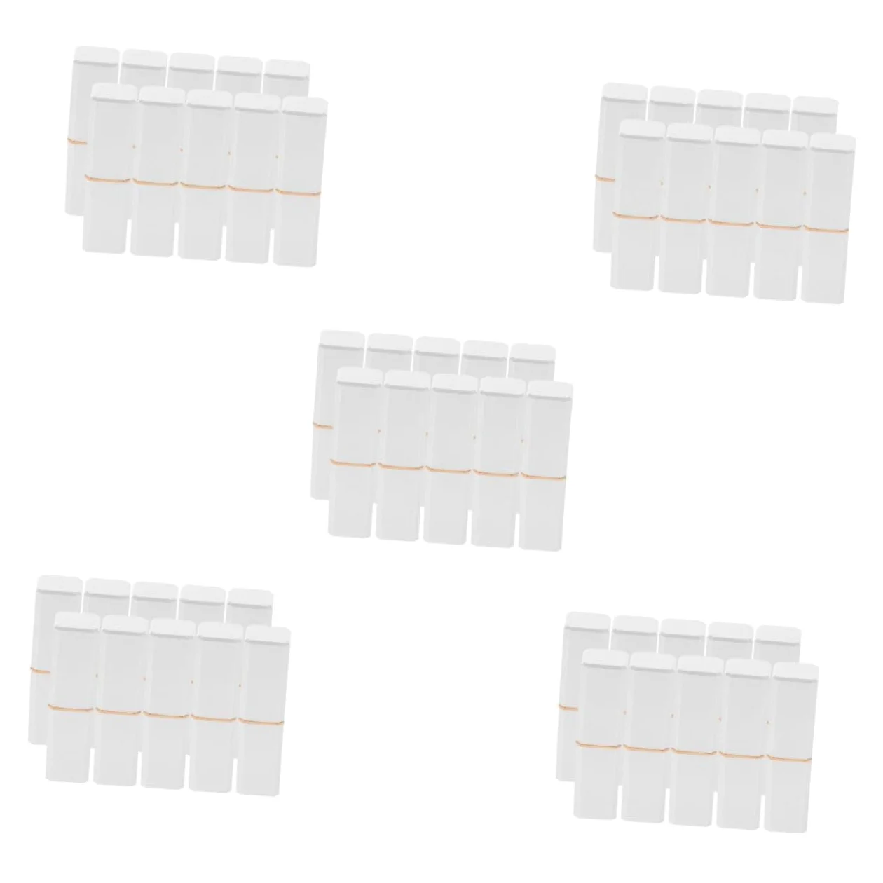 Beaupretty 5sets Sombra Recargable Cosmético Revestimientos Embalaje Tinte Mancha Soporte De Lápiz Labial Mini Cap Bálsamo Varita Mágica Delineador De Labios Equipo Abdominales 10pcs*5