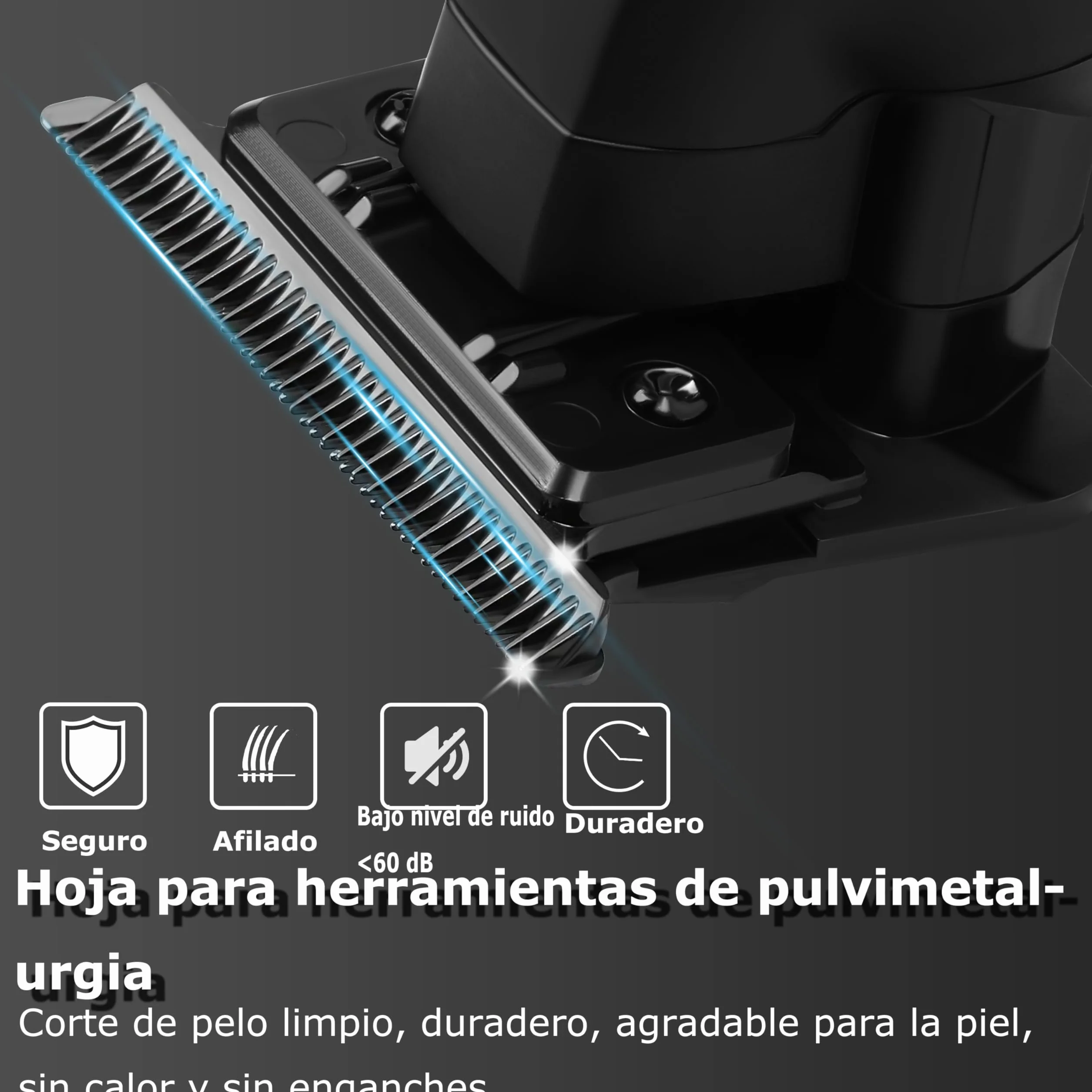 Kemei PG2299 Recortadora de Pelo Profesional para Hombres, Kit Inalámbrico