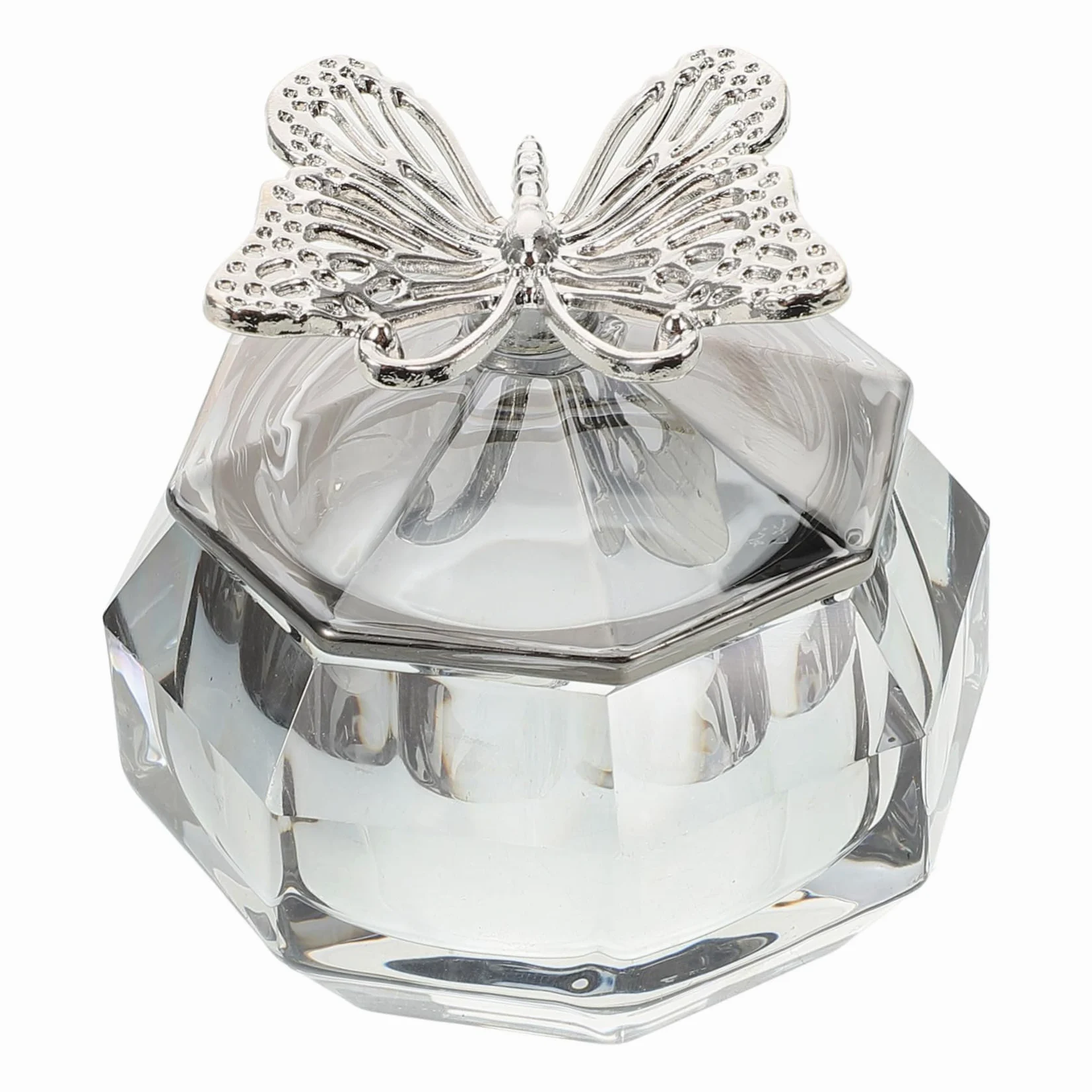 minkissy 5 Piezas Copa de Taza de de cristal Taza de manicura de cristal herramientas de manicura decoración de plato decorativo para con tapas vaso de vidrio para