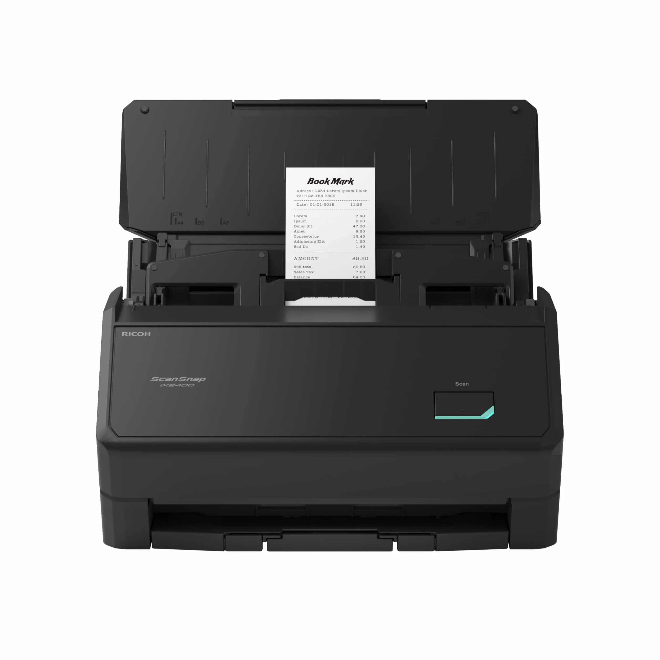 Ricoh ScanSnap iX2400 Dokumentenscanner ADF 45ppm Duplex USB 3.2 Schwarz