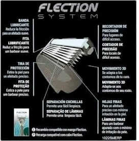 Maquinilla de afeitar Flection System 6 hojas Deliplus + 1 paquete de 4 cuchillas de recambio incluidas