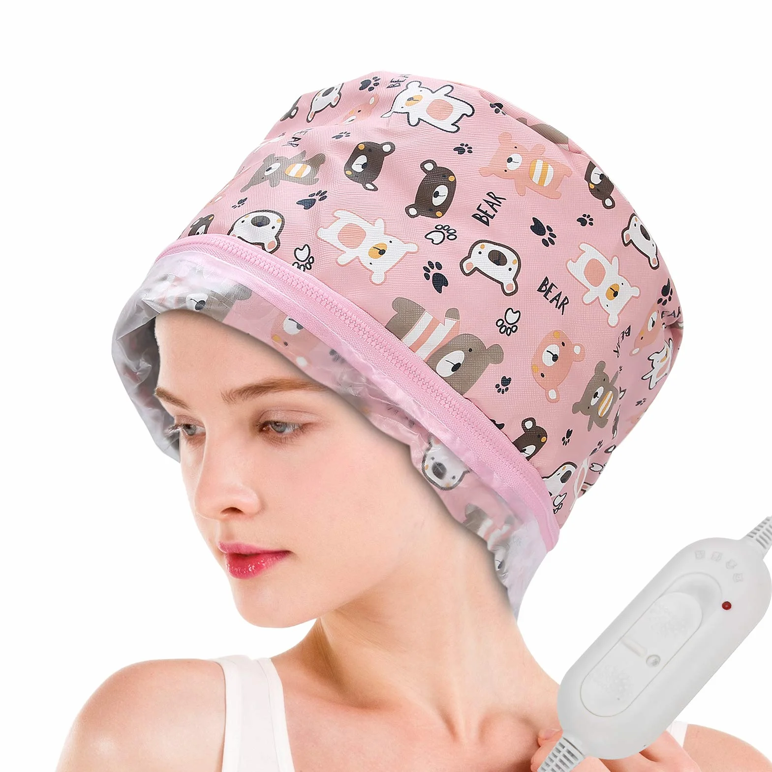 Gorro de calentamiento para el cabello con tratamiento térmico de aceite, desmontable para vaporizador